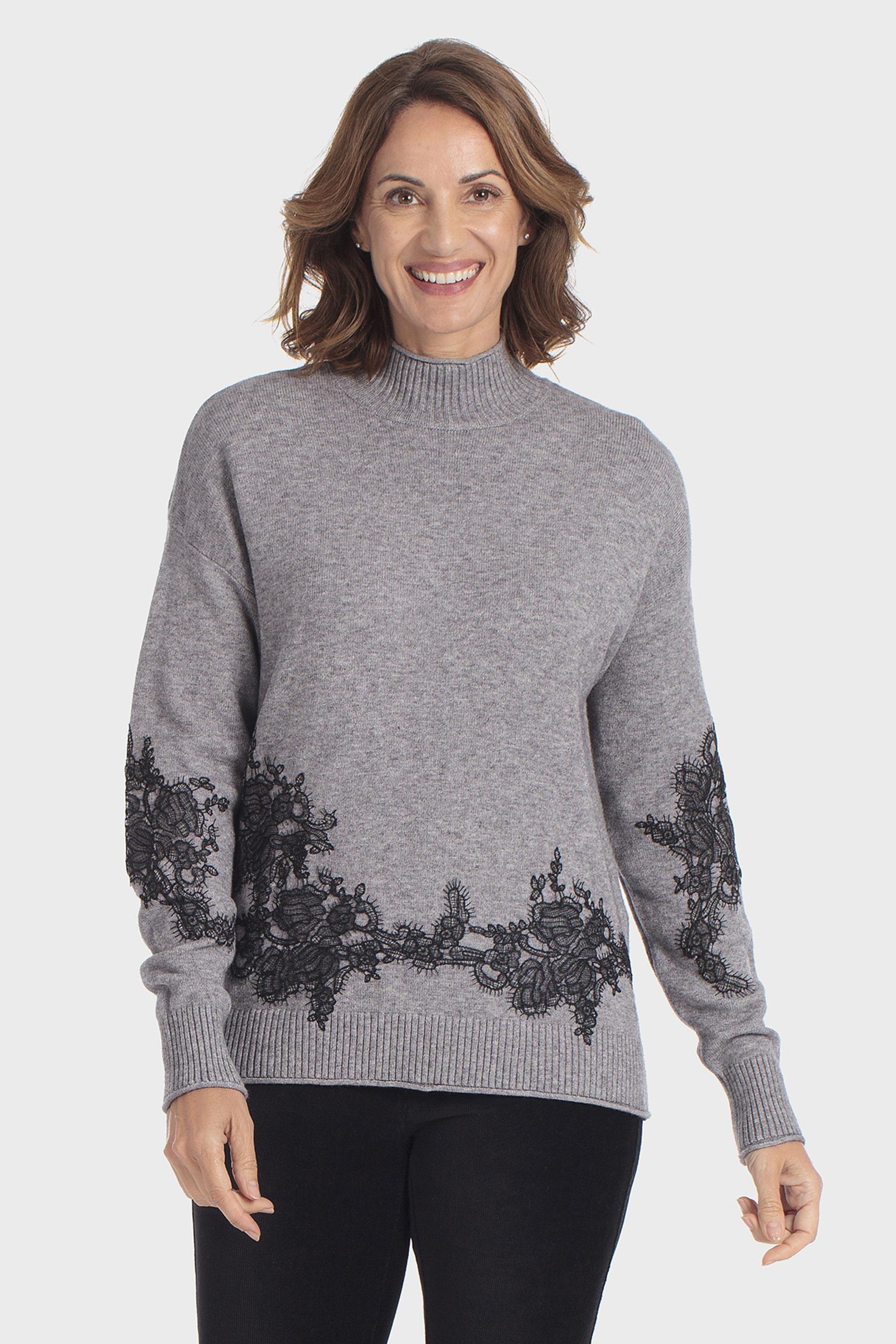 Fantasy sweater, WOMEN, Grey, medium