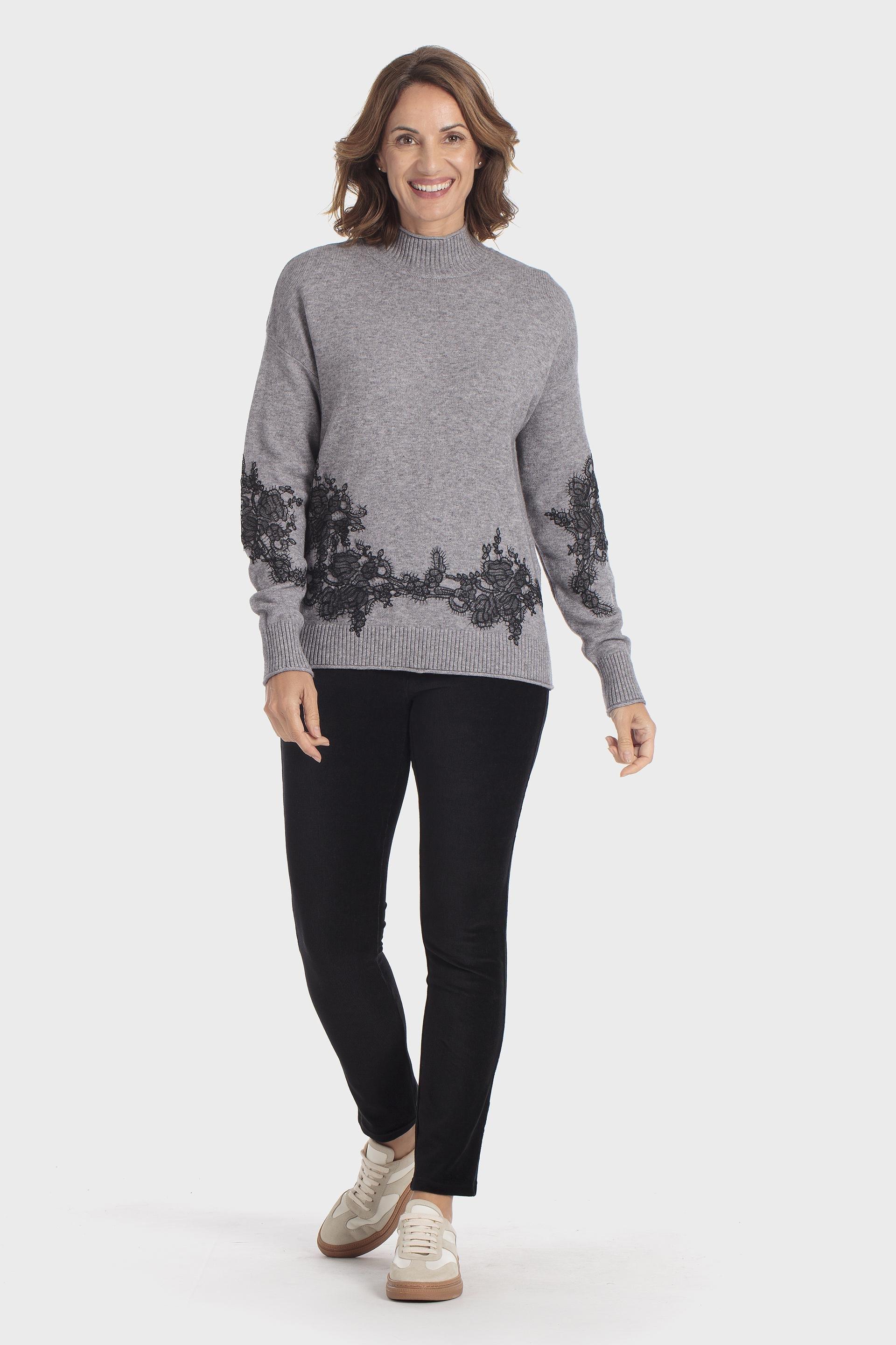 Fantasy sweater, WOMEN, Grey, medium