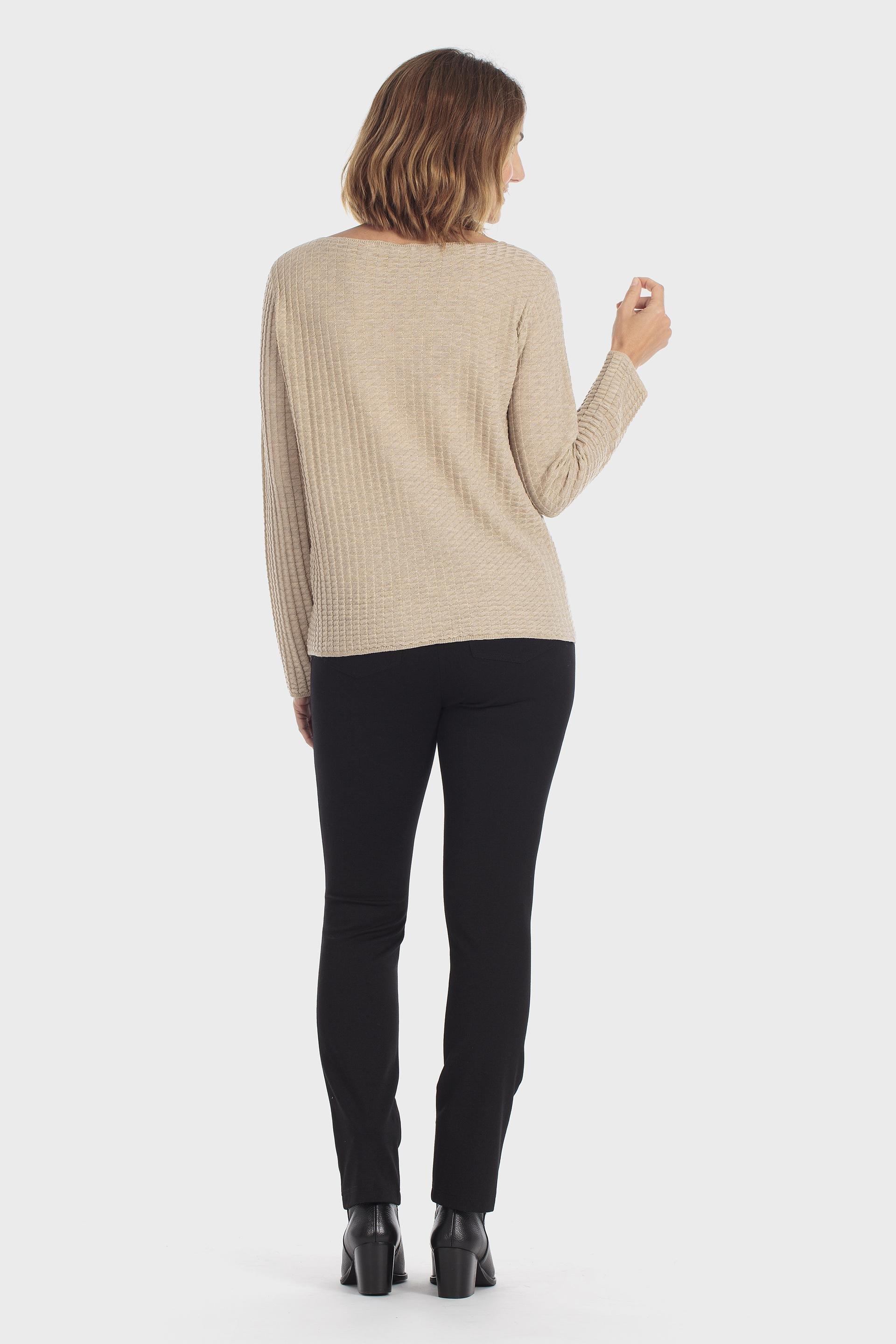 Beige Novelty Sweater, Beige, large image number 3