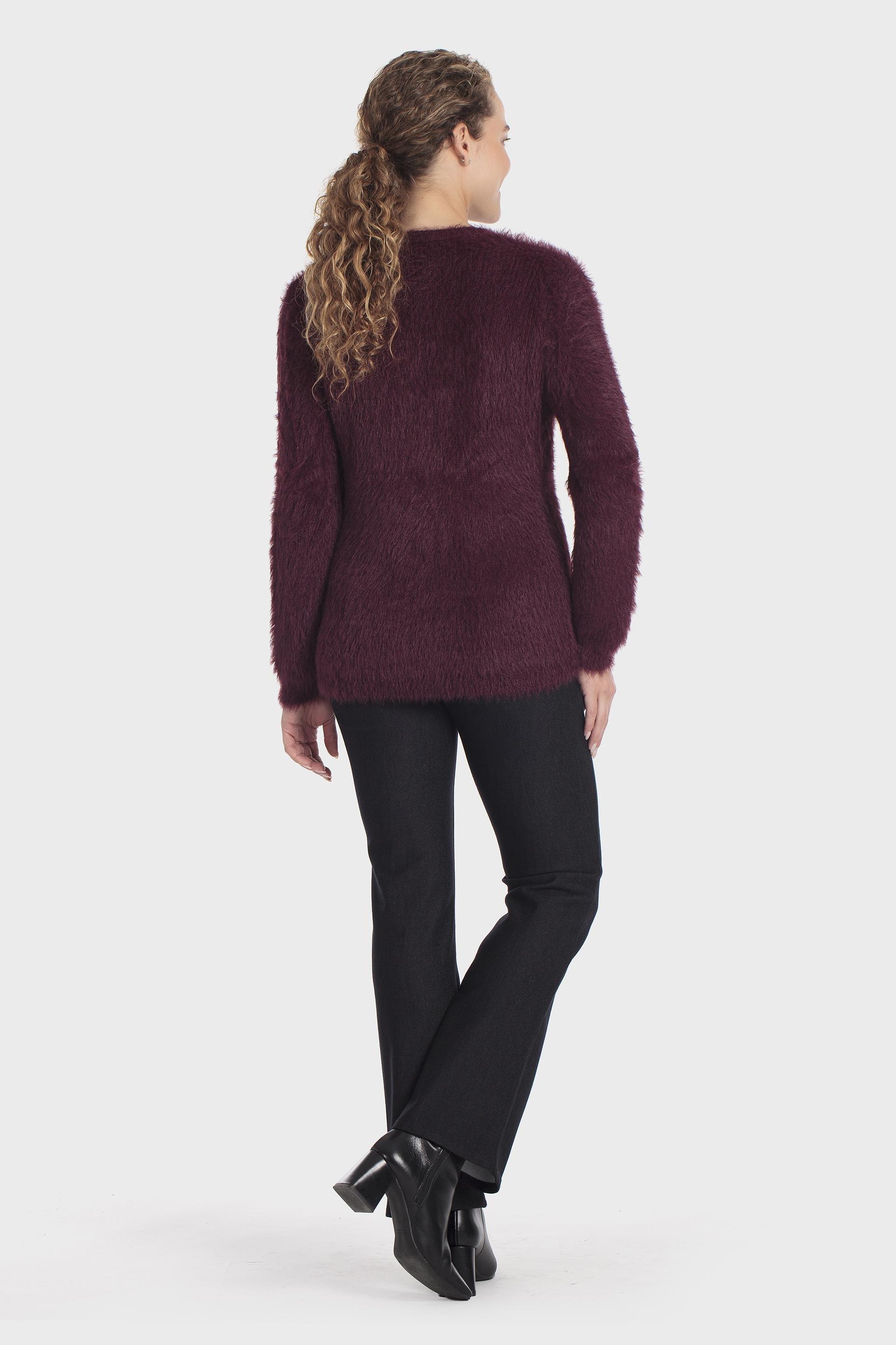 Fantasy Print Sweater Burgundy, Purple Mulberry, large image number 3