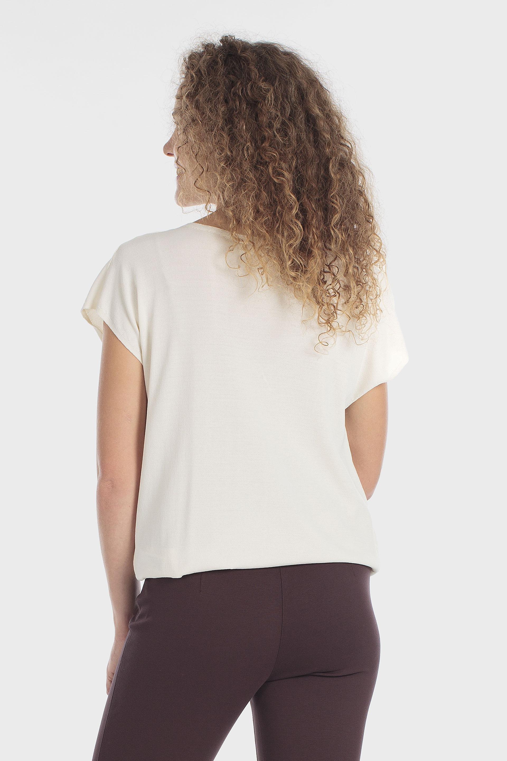 كنزة بنقشة فانتازي بيضاء, Beige Talc, medium