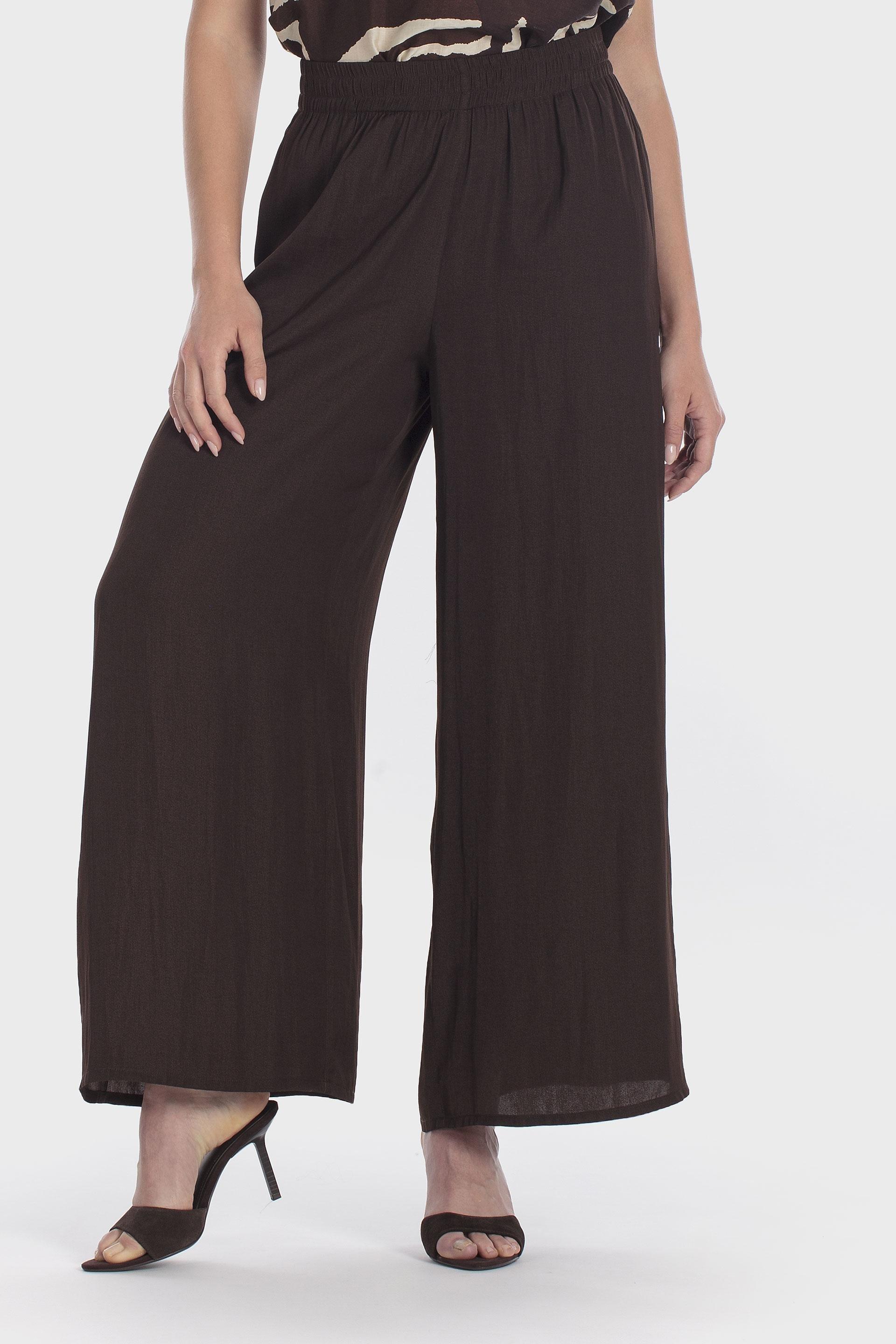 Wide Leg Trousers Brown, Brown Coffee, medium