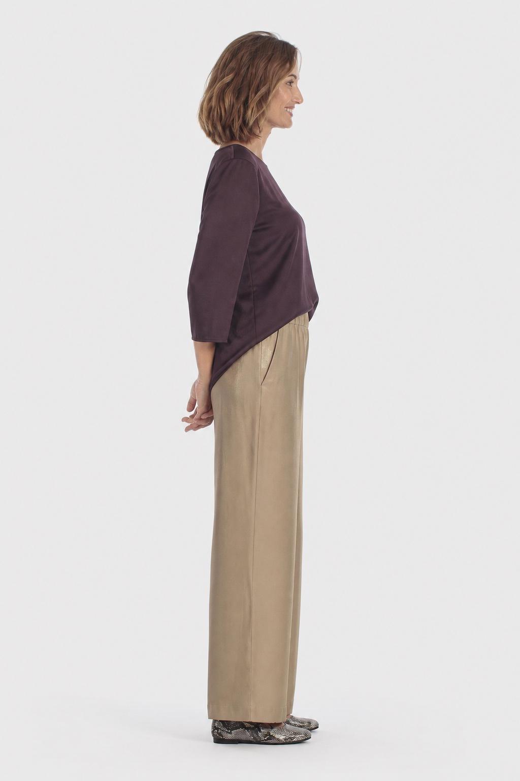 Satin Fantasy Trousers Gold, Metal Golden, large image number 3