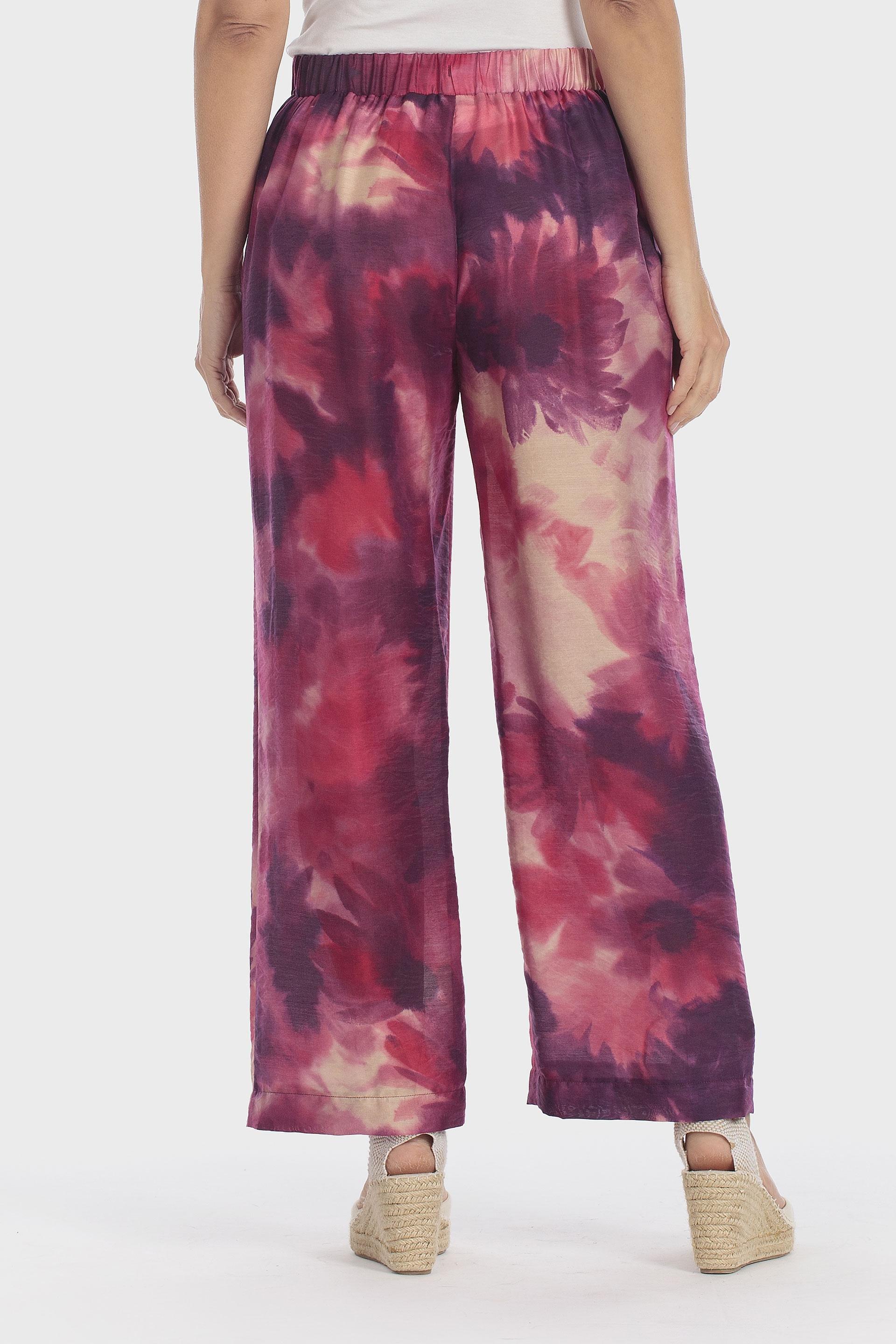 Pink Printed Trousers, Purple Mallow, large image number 2