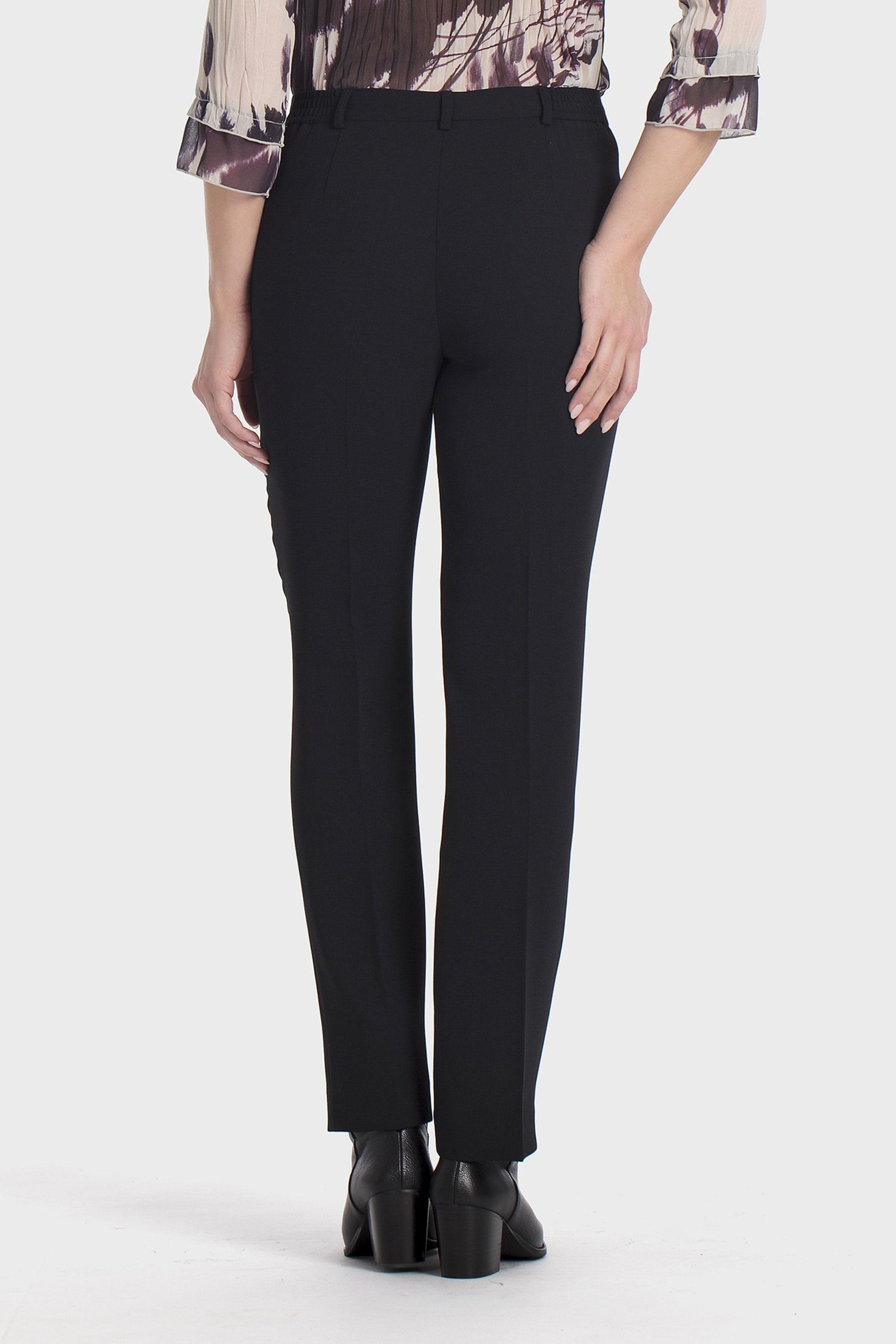 Crepe Trousers Black, Black, medium