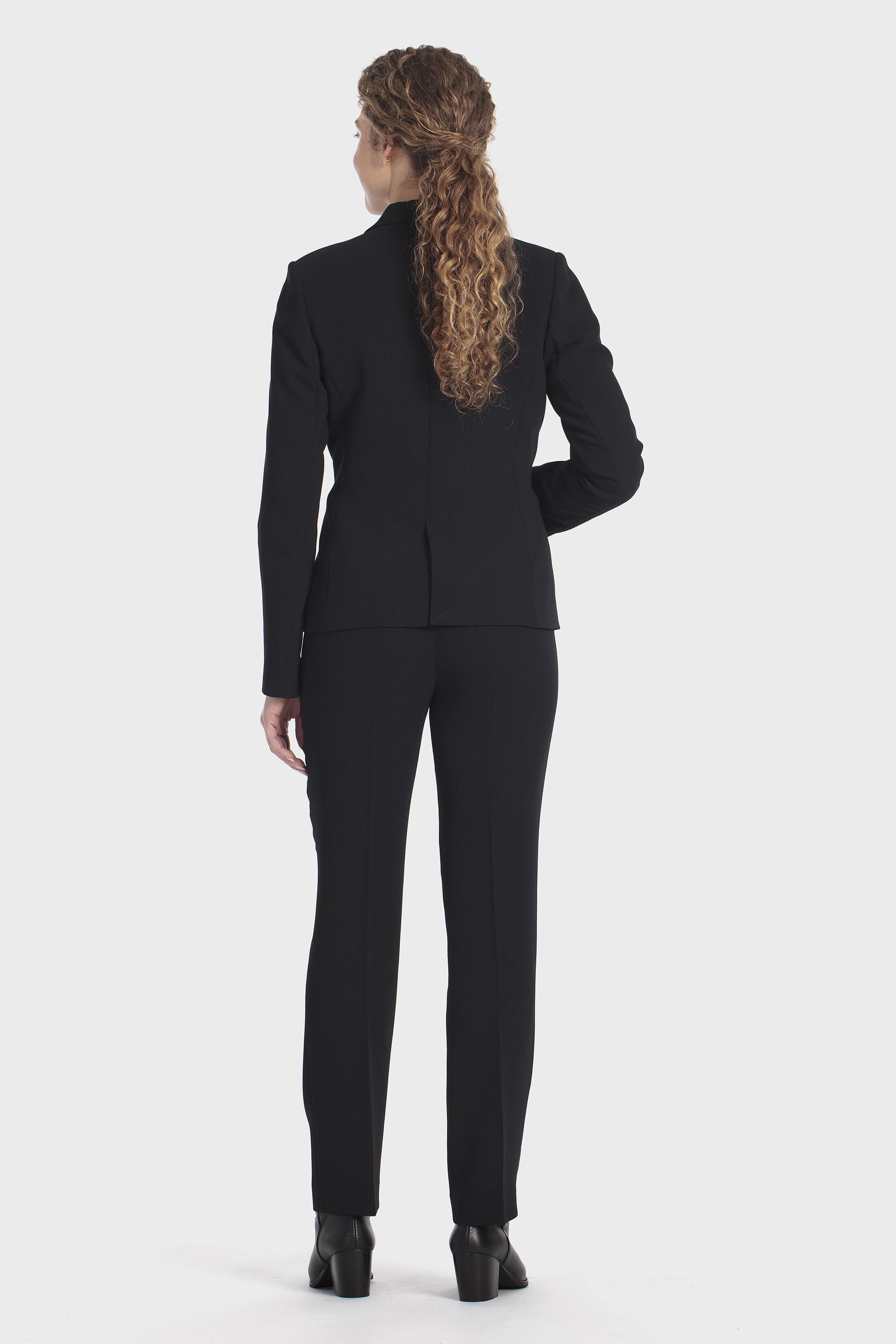 Crepe Trousers Black, Black, large image number 3