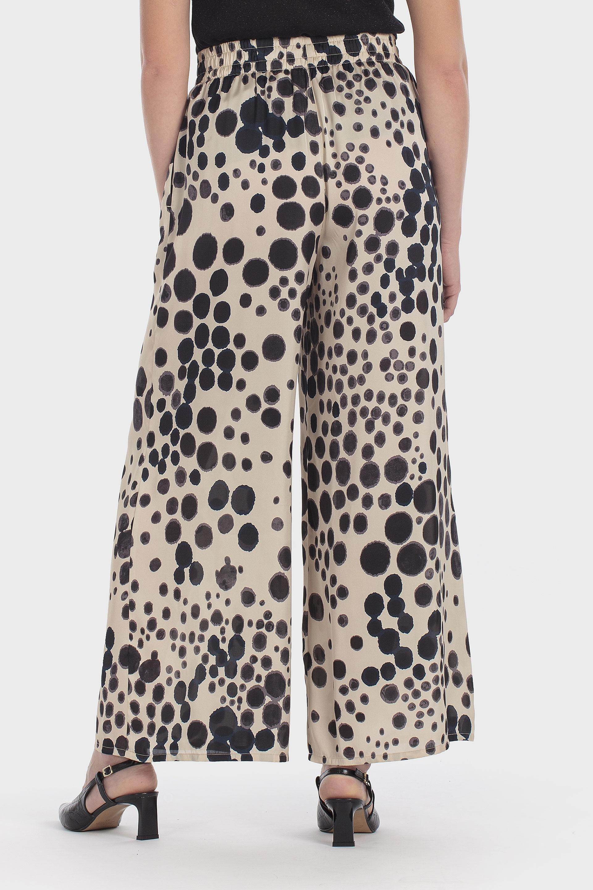 Multicolour Polka Dot Trousers, Beige, large image number 3