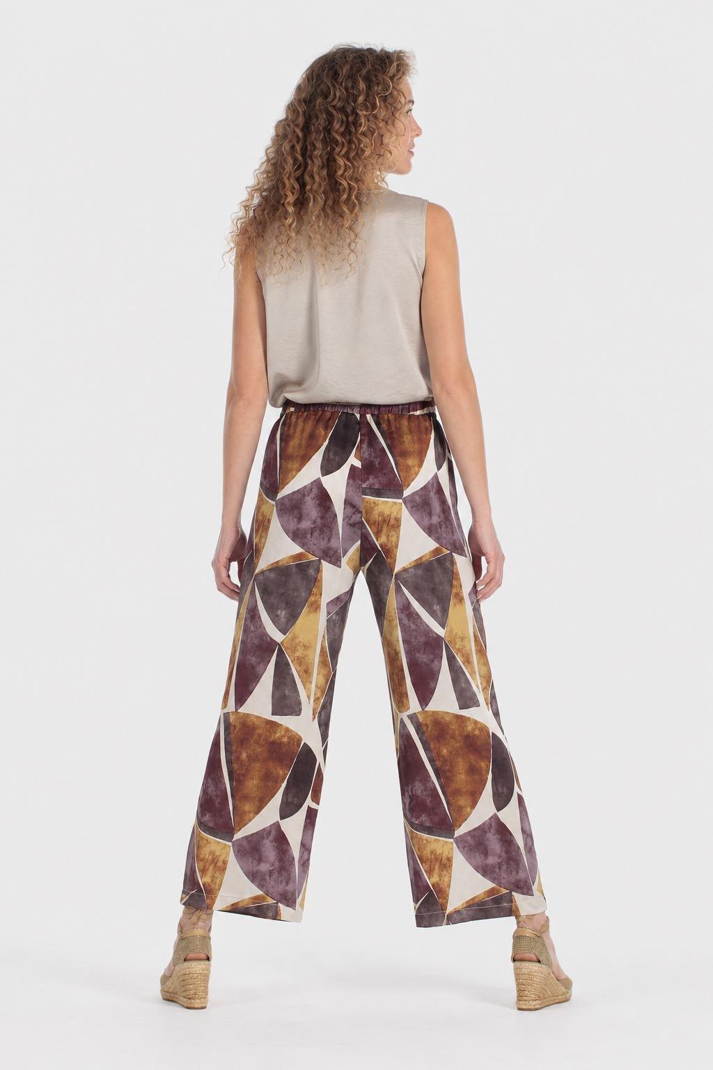 Purple Printed Trousers, Purple Mulberry, large image number 5