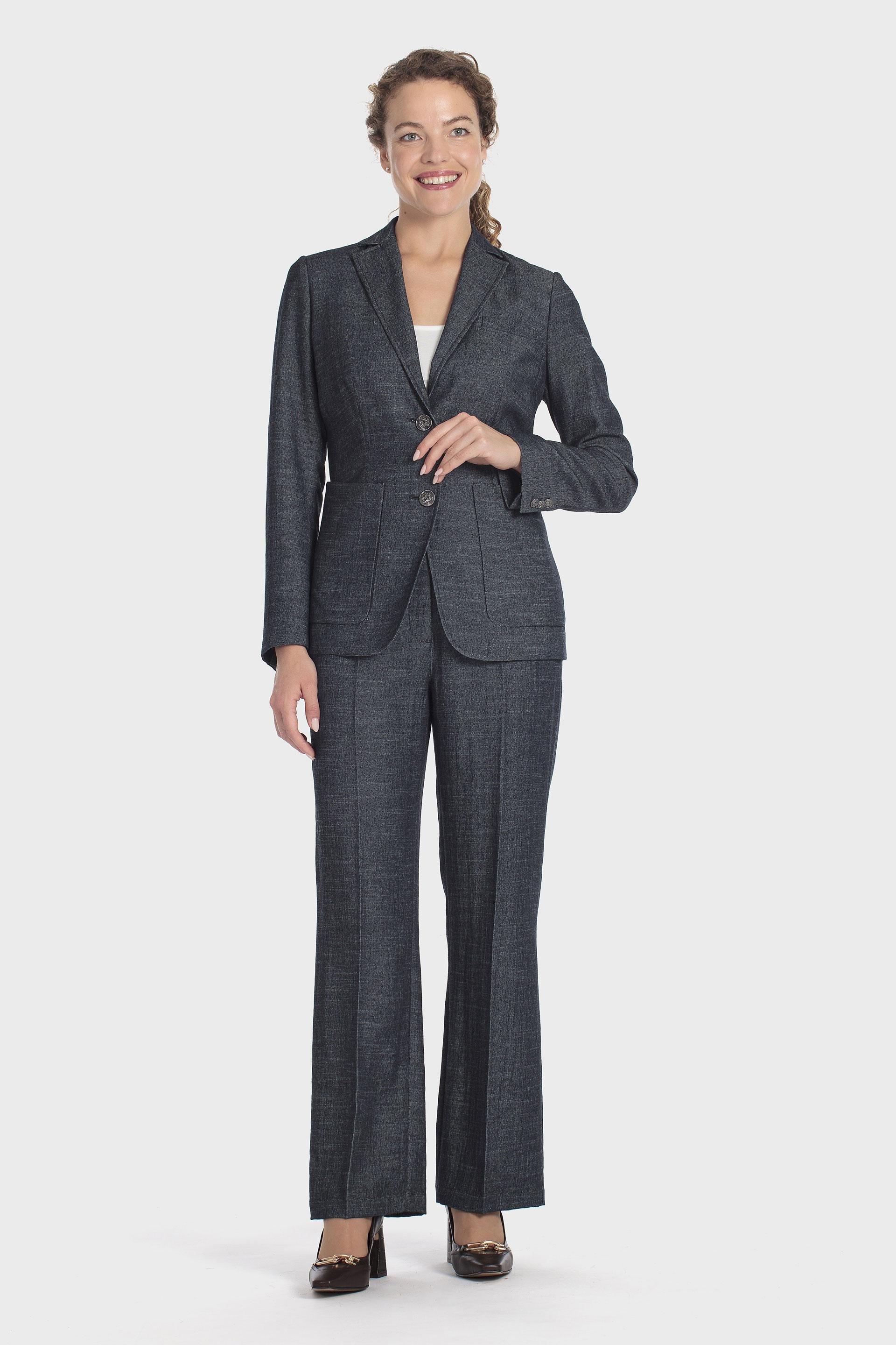 Belt-Loop Trousers Blue, 3701_397, medium