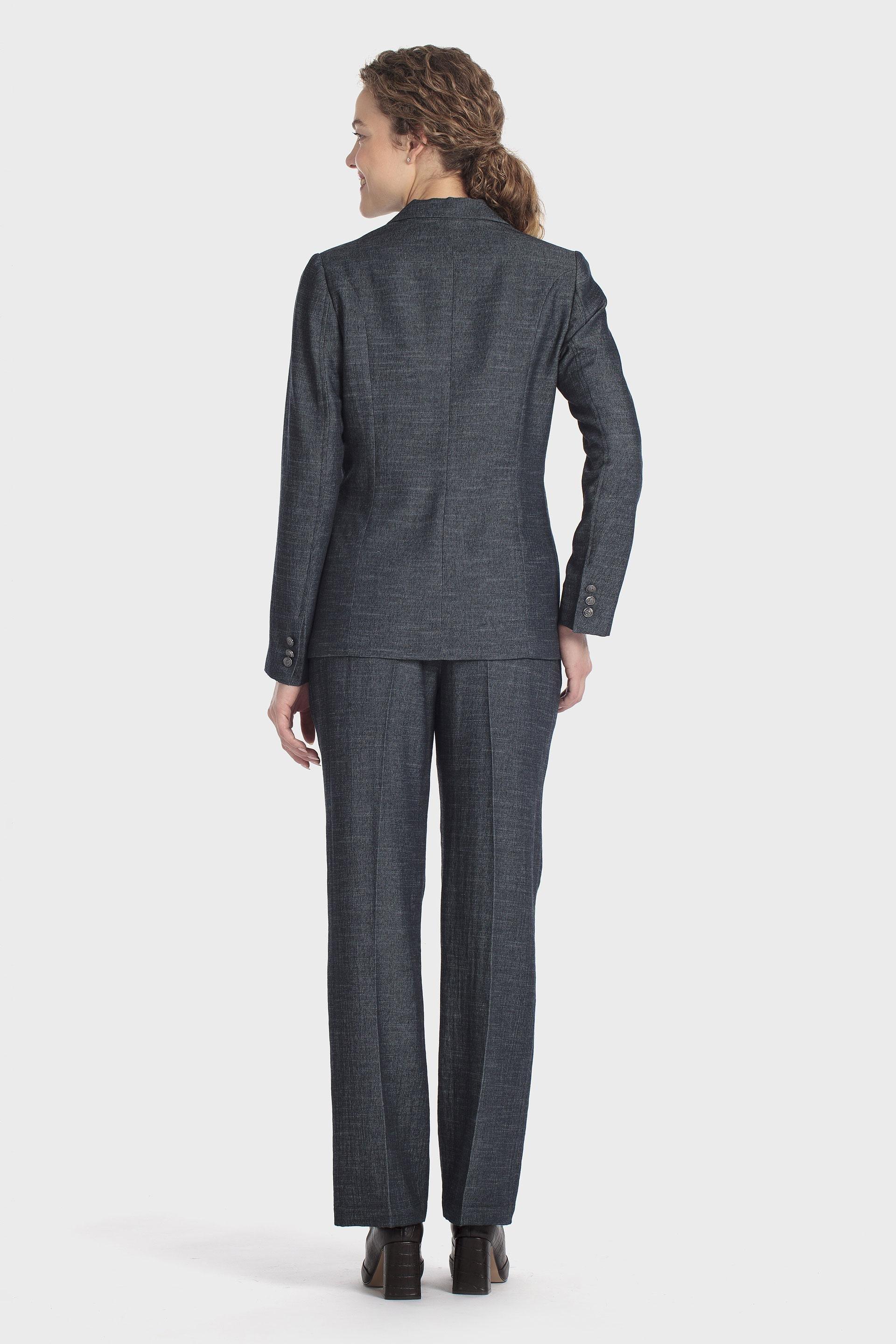 Belt-Loop Trousers Blue, 3701_397, large image number 3