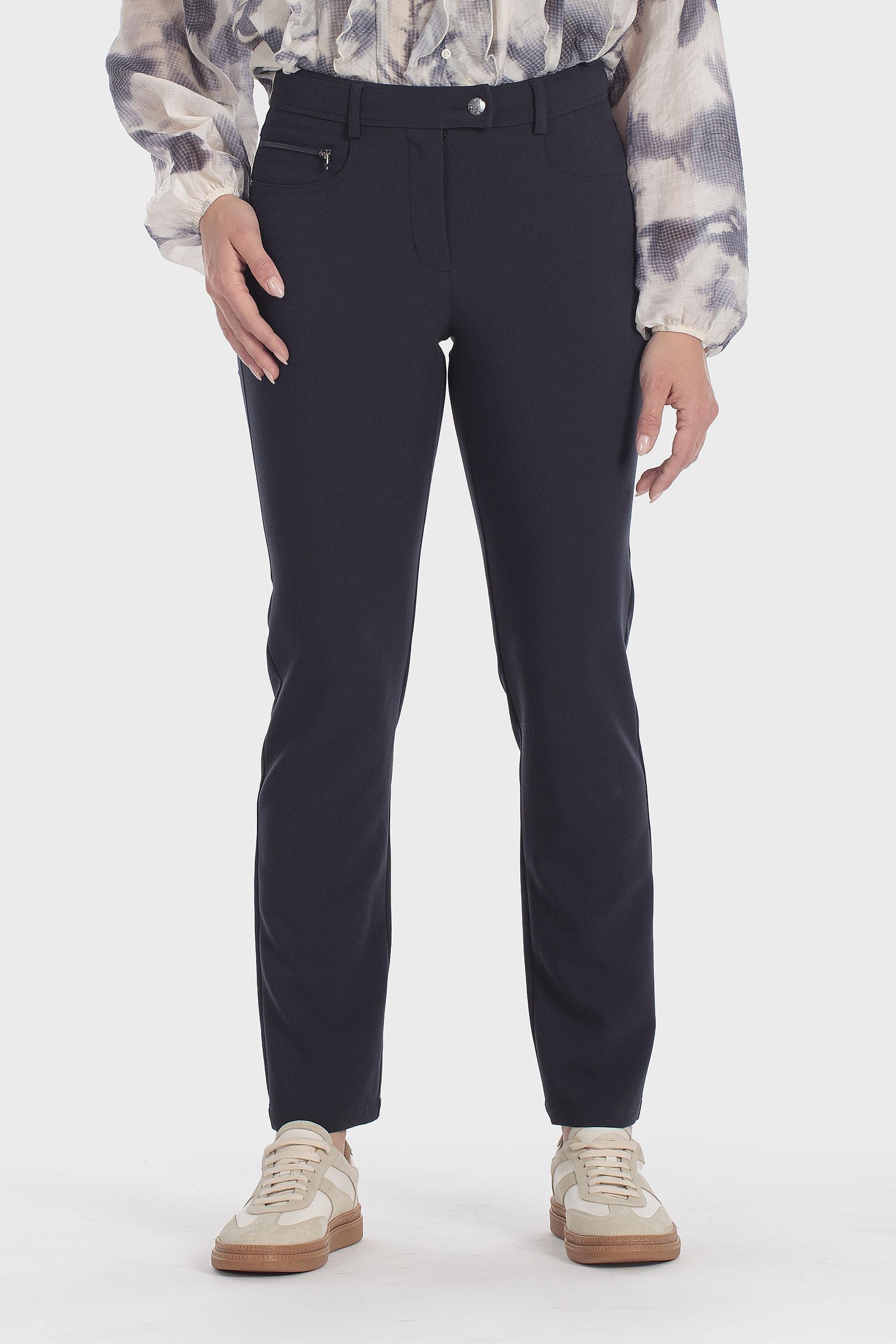 Slim Five Pocket Trousers Navy, Blue Navy, medium