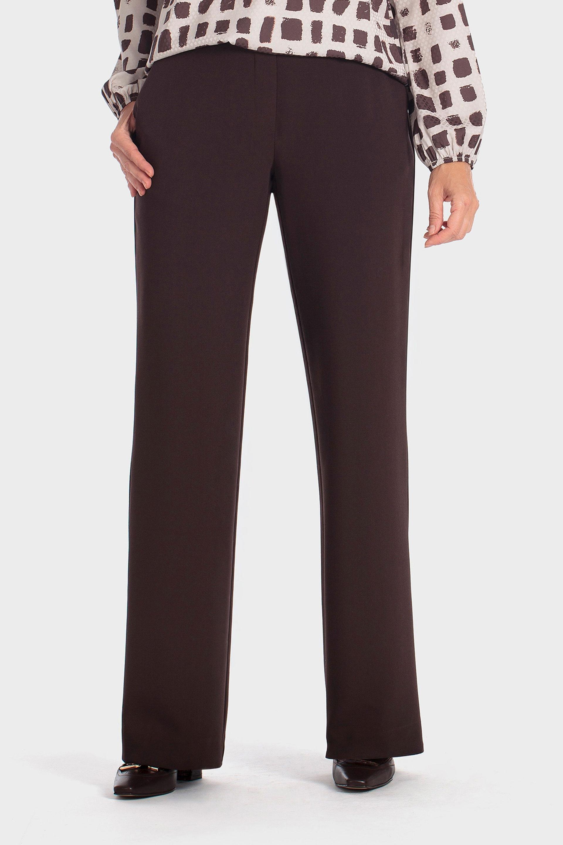 Brown trousers, WOMEN, Brown Chocolate, medium