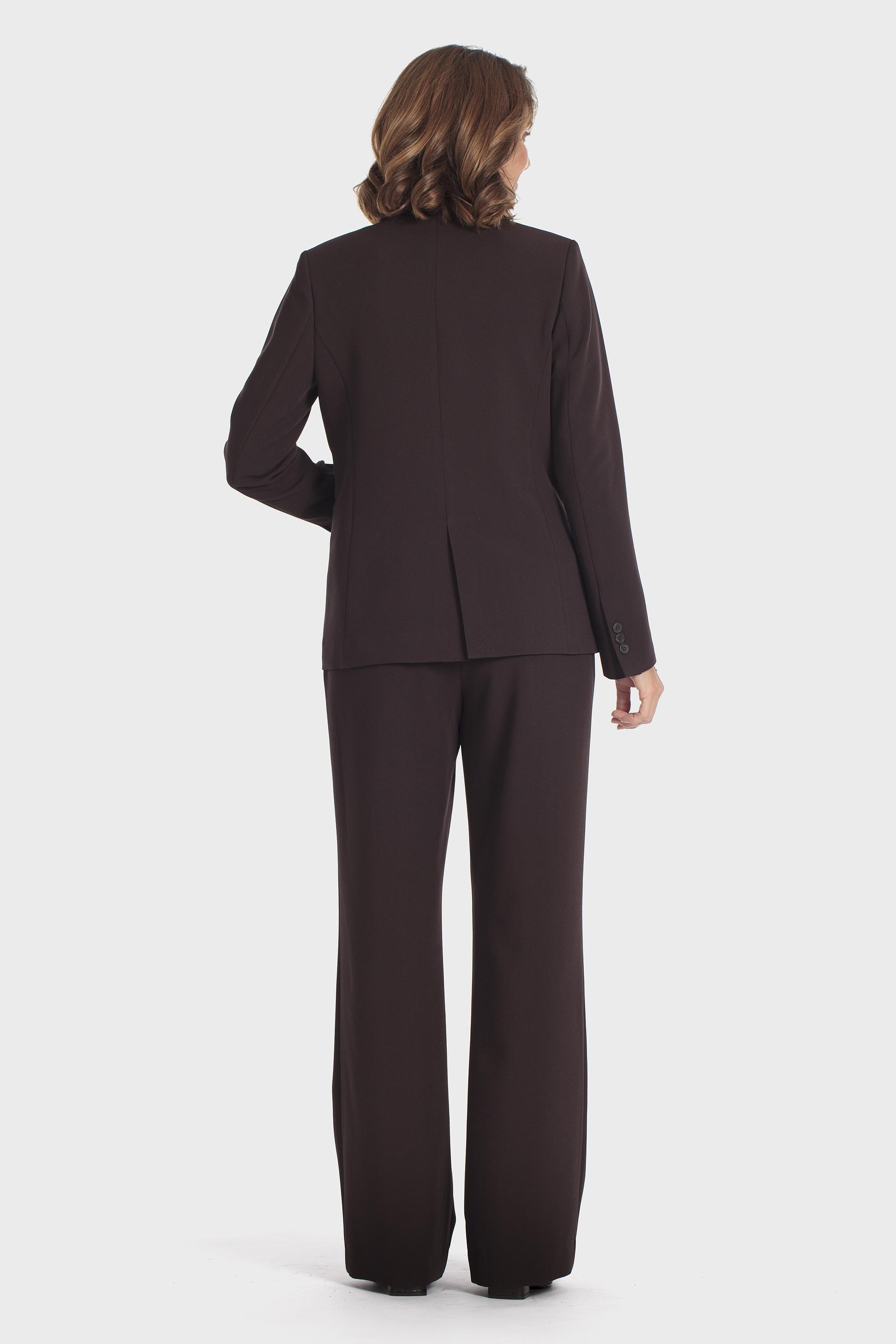 Brown trousers, WOMEN, Brown Chocolate, large image number 3