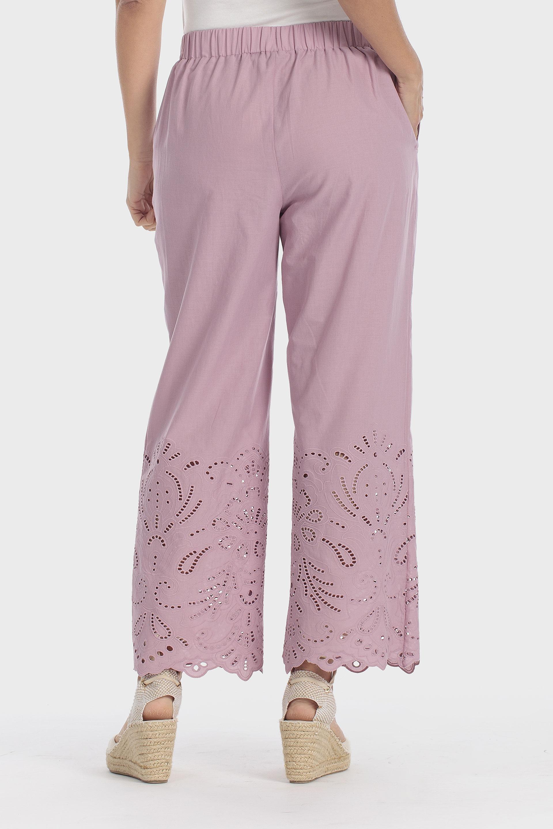 Embroidered Trousers Purple, Pink Quartz, large image number 3