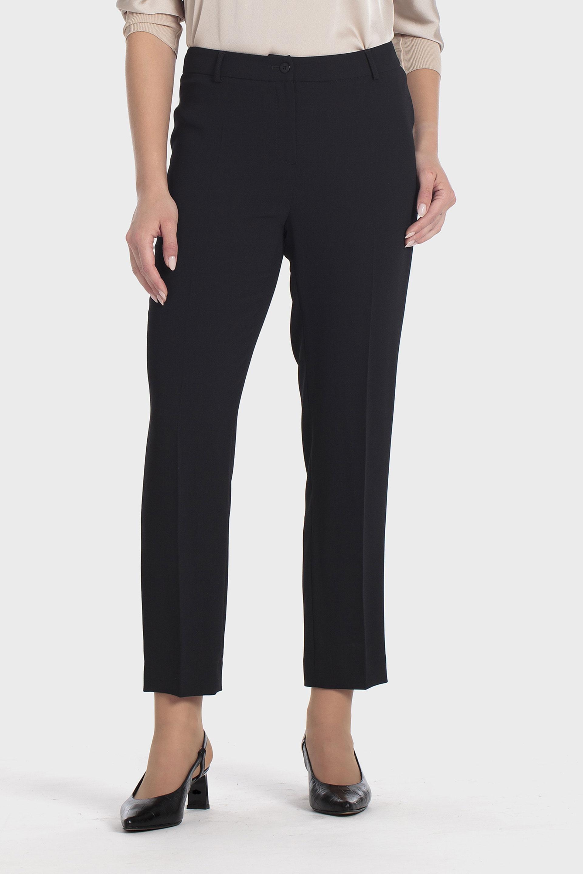 بنطال كابري أسود قصير مقصوص, Black, medium