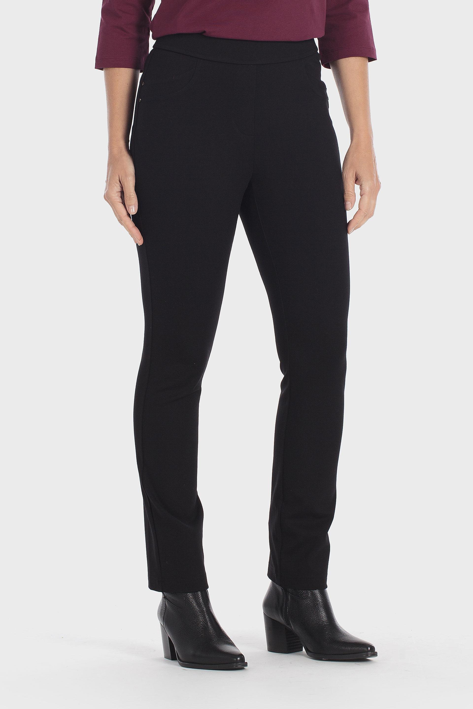 Black Push Up Trousers, Black, large image number 2
