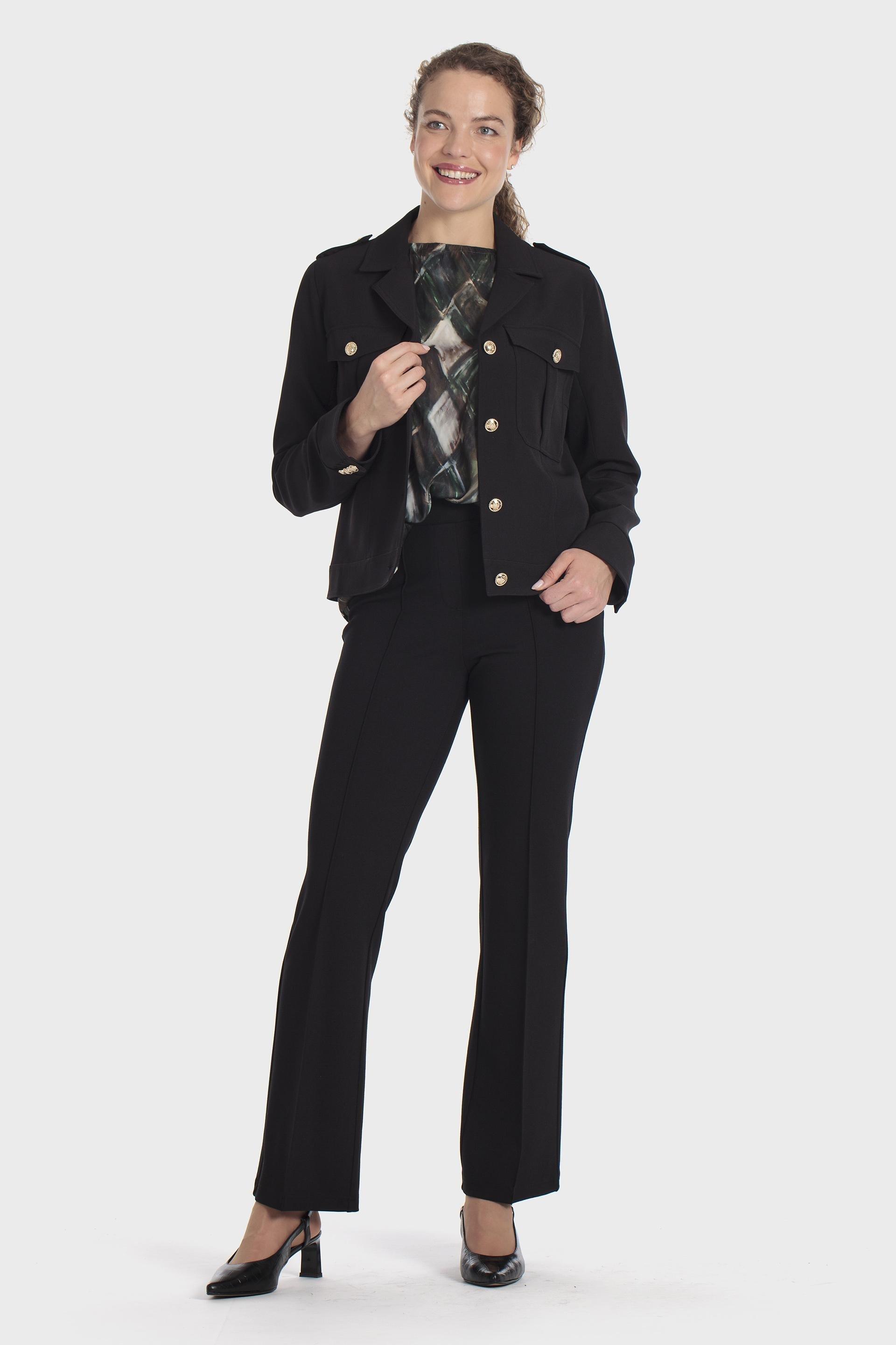 Ponte Di Roma Trousers Black, Black, medium