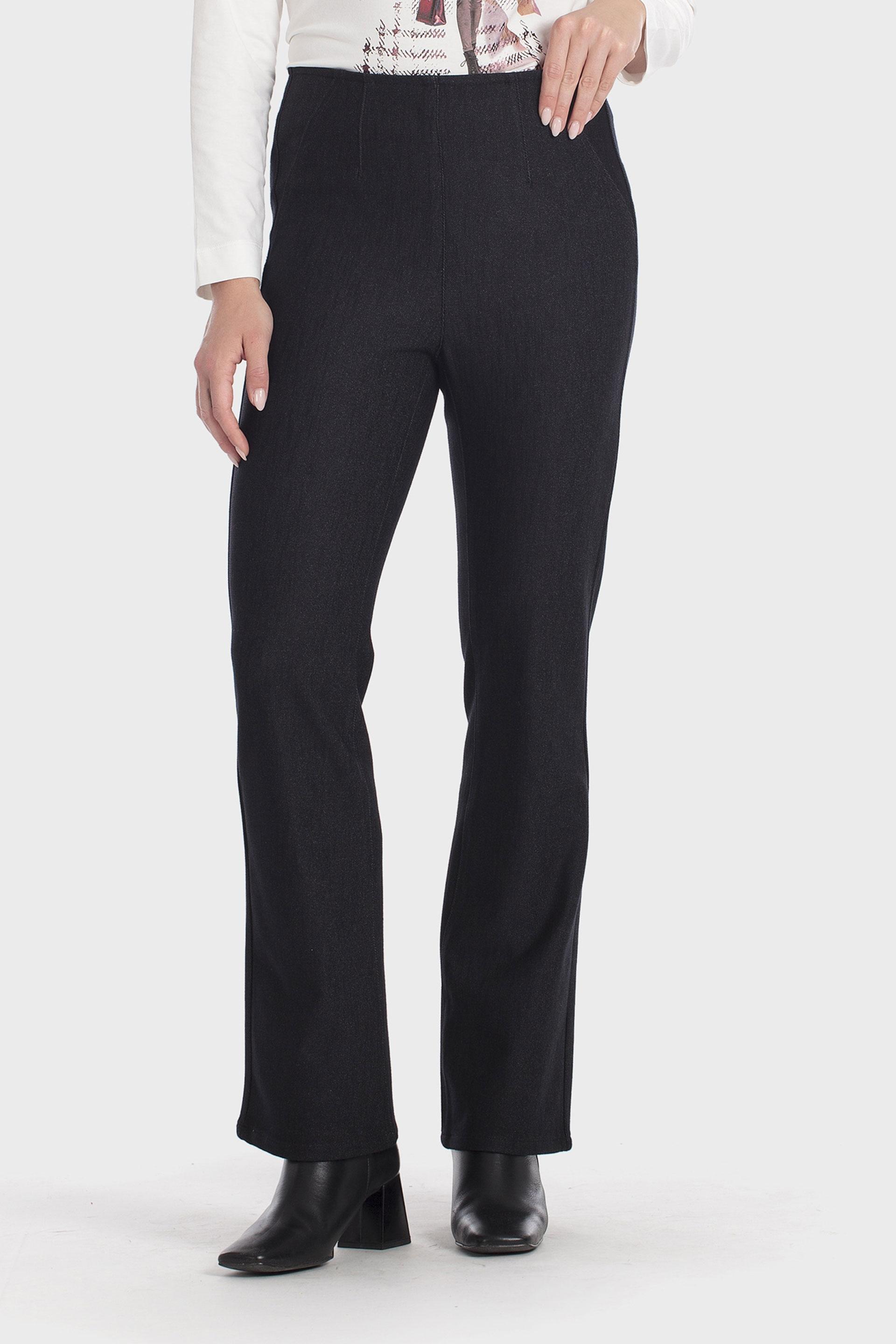 Straight Trousers Black, Black, large image number 1