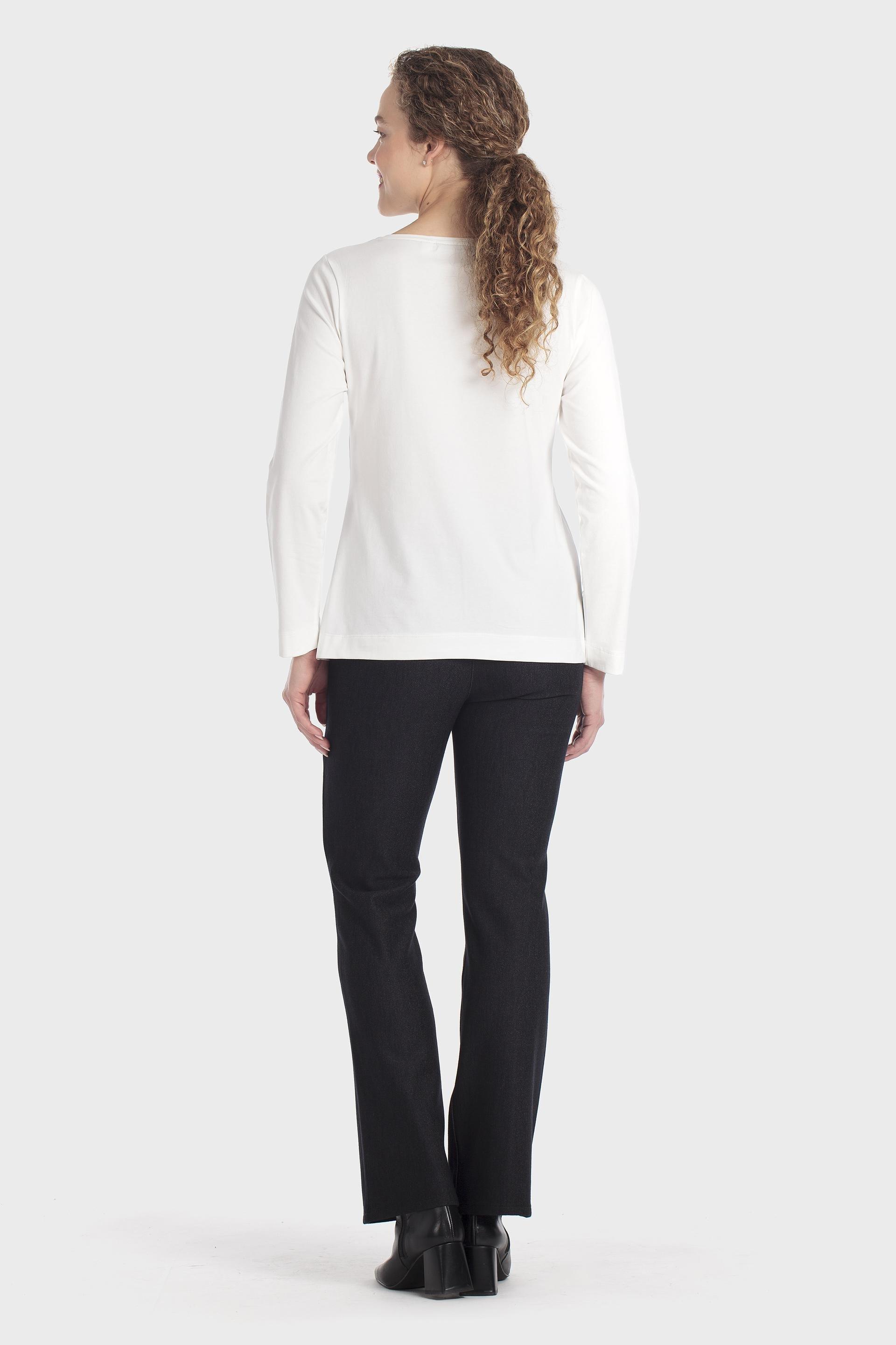 Straight Trousers Black, Black, medium