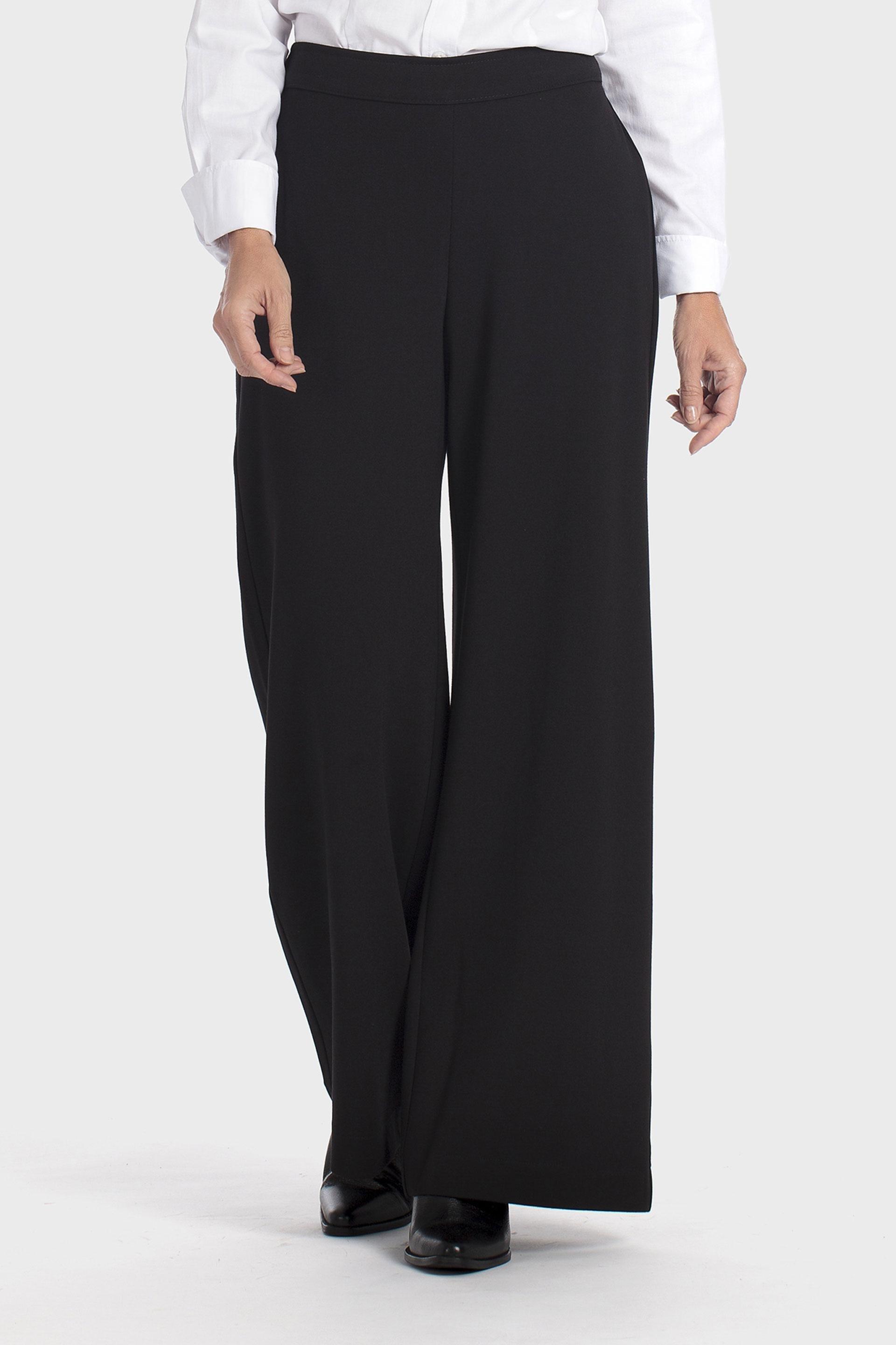 Black Comfy Trousers, Black, large image number 0