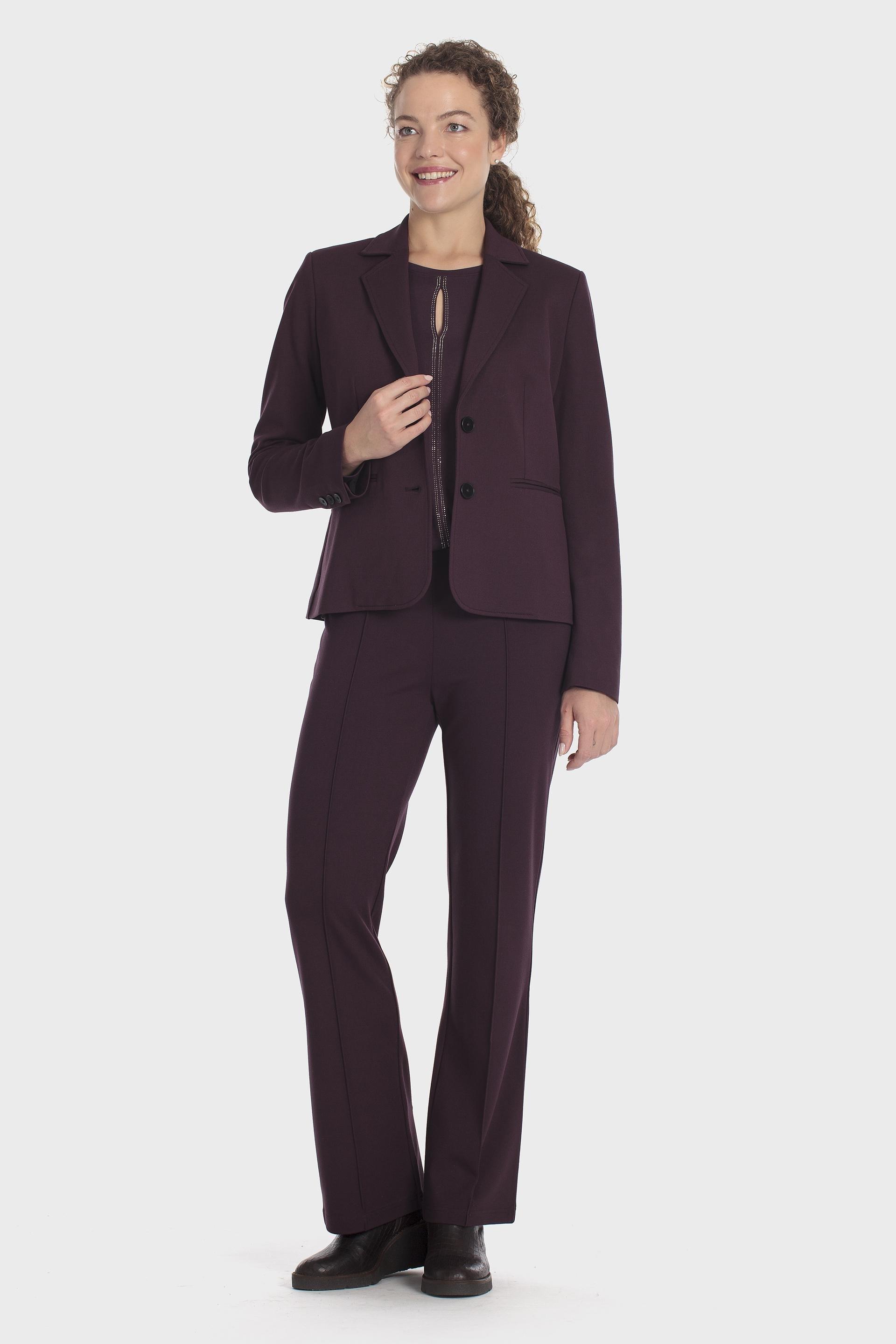 Ponte Di Roma Trousers Burgundy, Purple Mulberry, large image number 1
