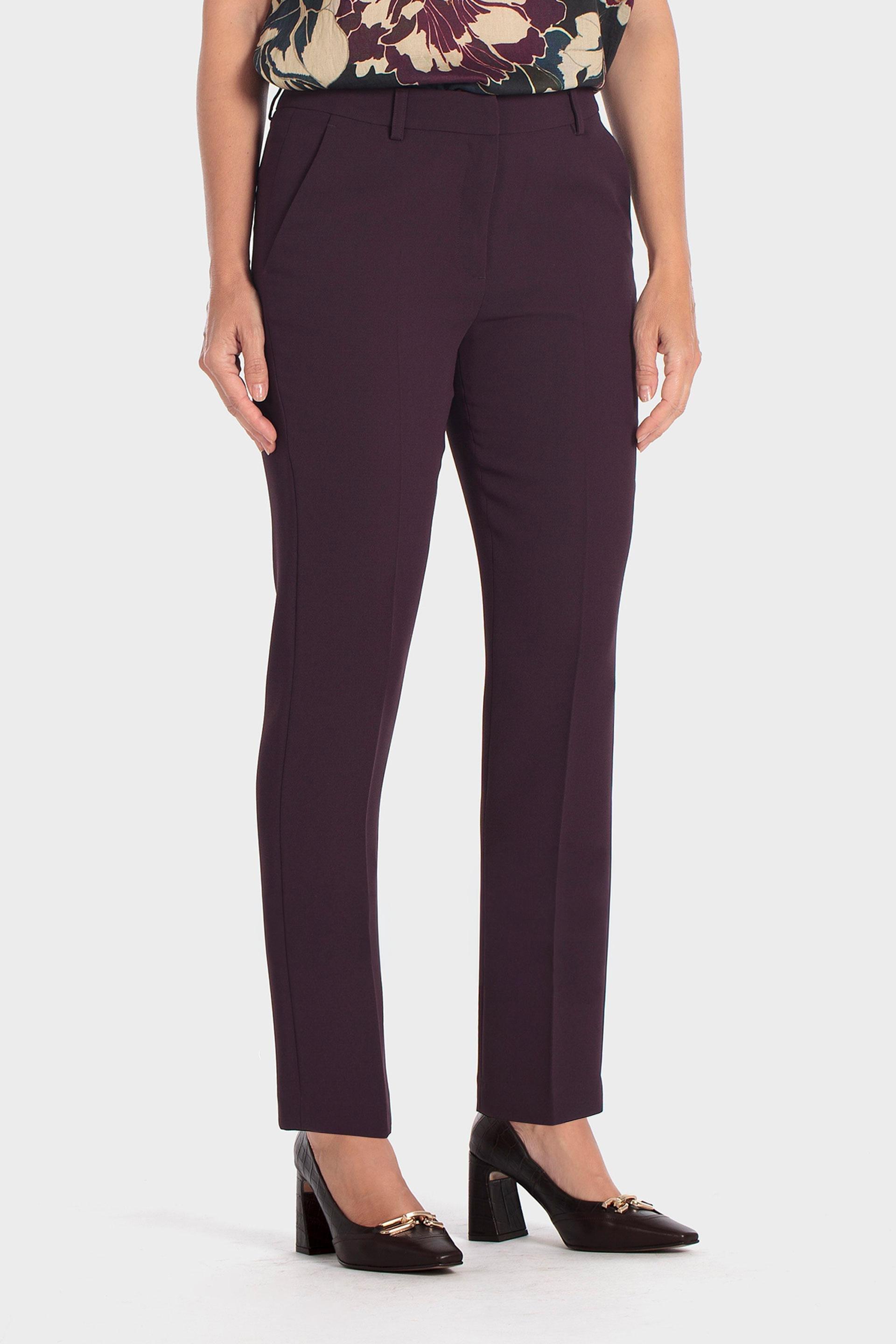 Ponte Di Roma Trousers Burgundy, Purple Mulberry, medium