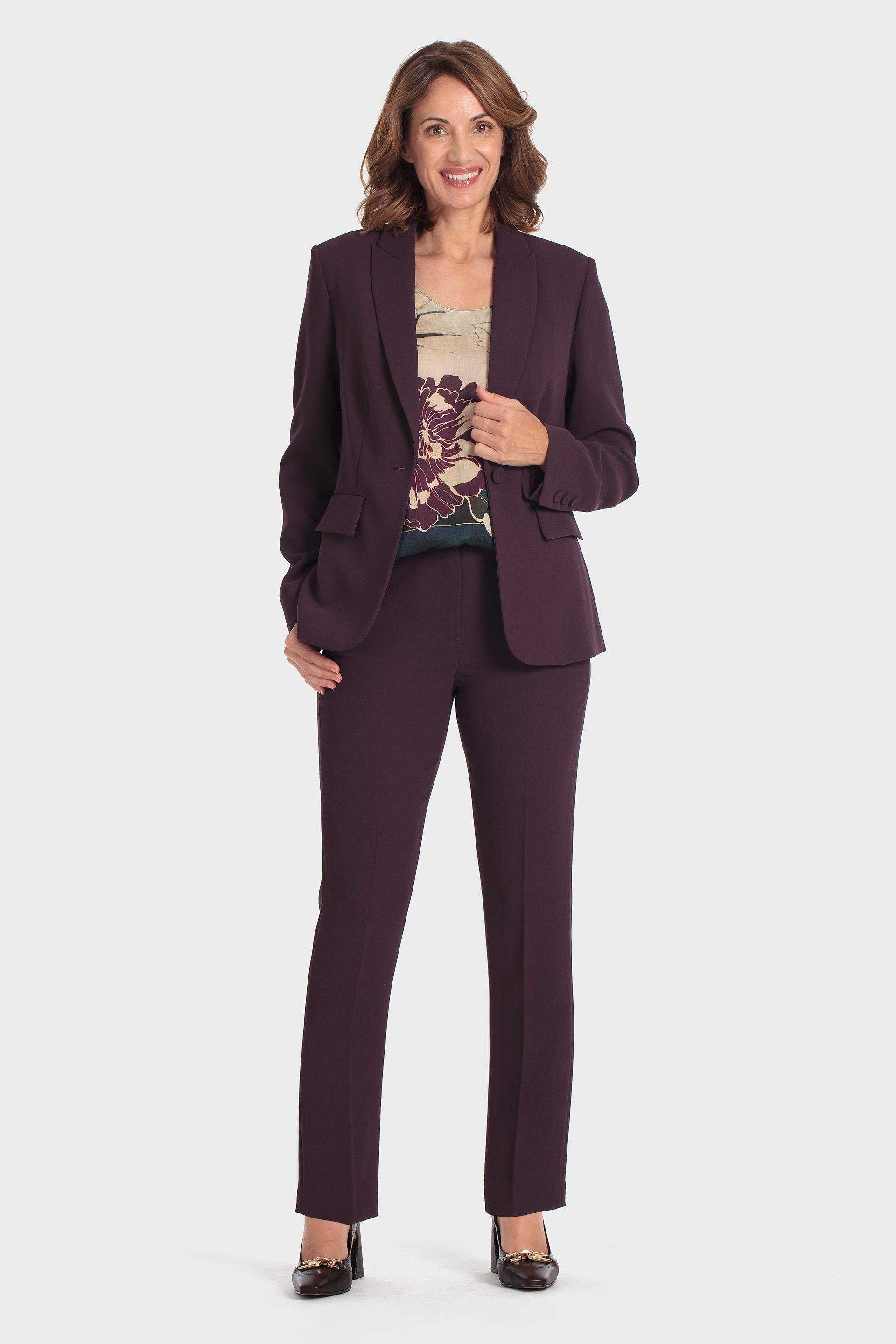 Ponte Di Roma Trousers Burgundy, Purple Mulberry, medium