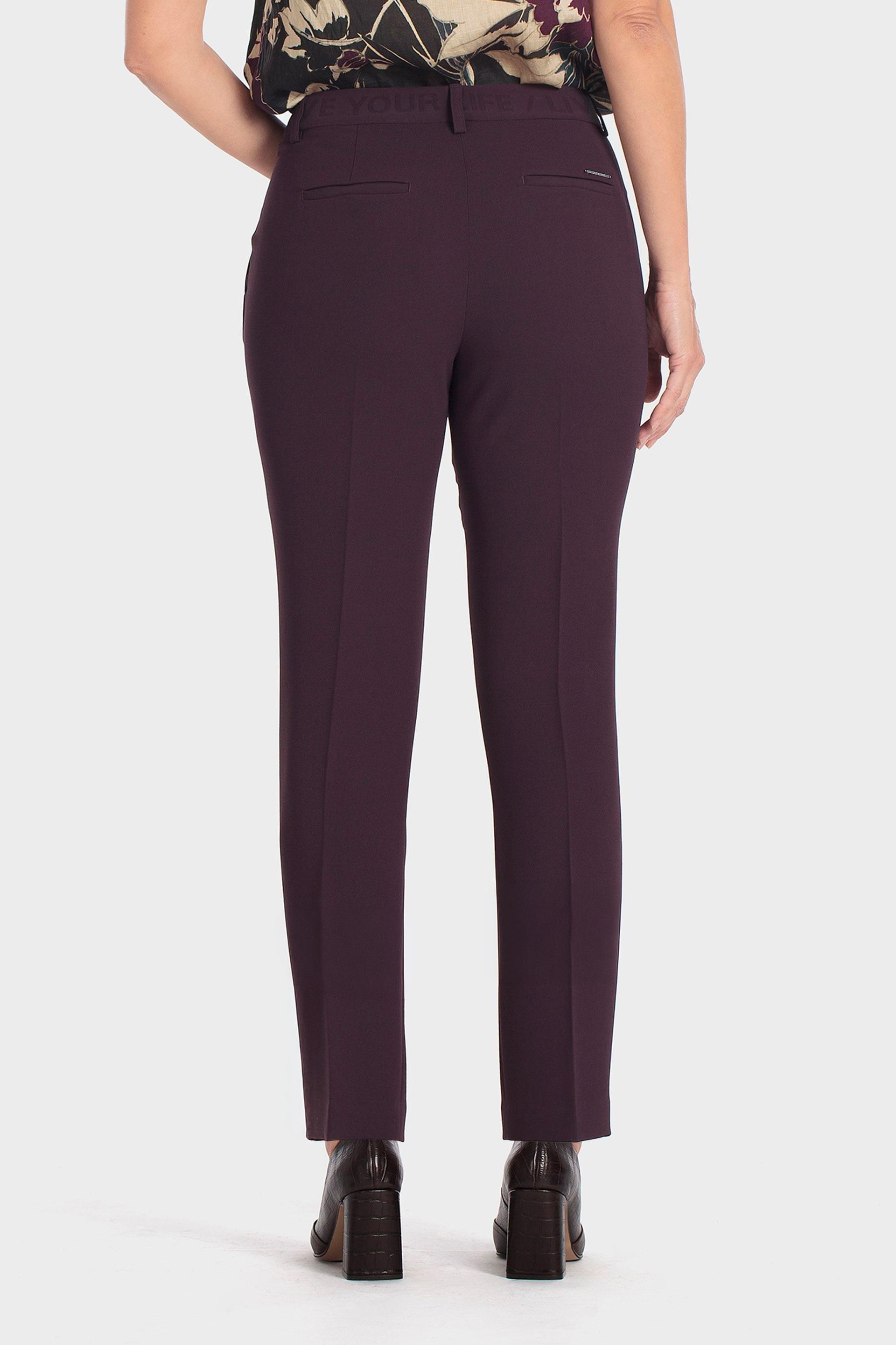 Ponte Di Roma Trousers Burgundy, Purple Mulberry, medium
