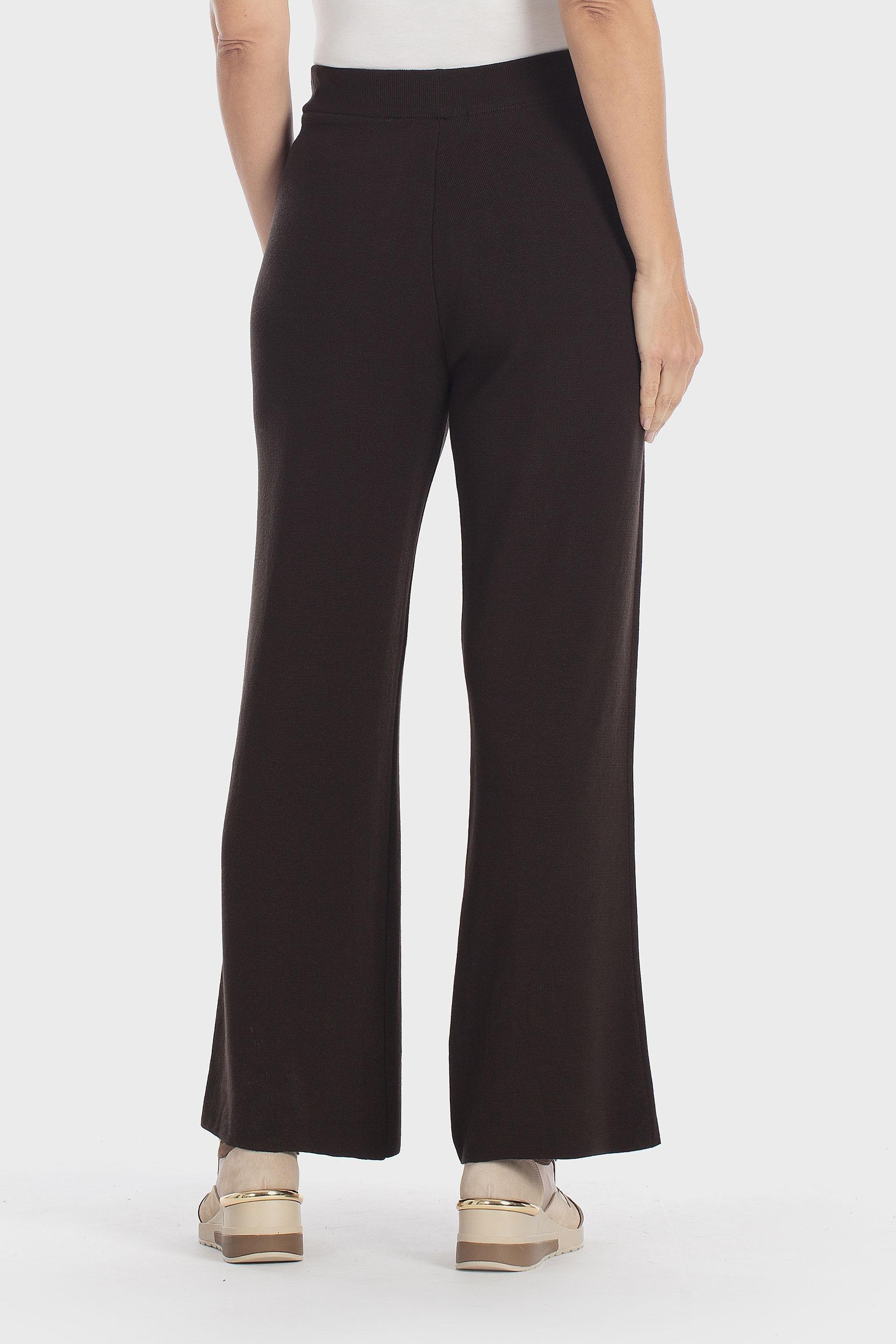 Knitted Tricot Trousers Brown, Brown, large image number 3