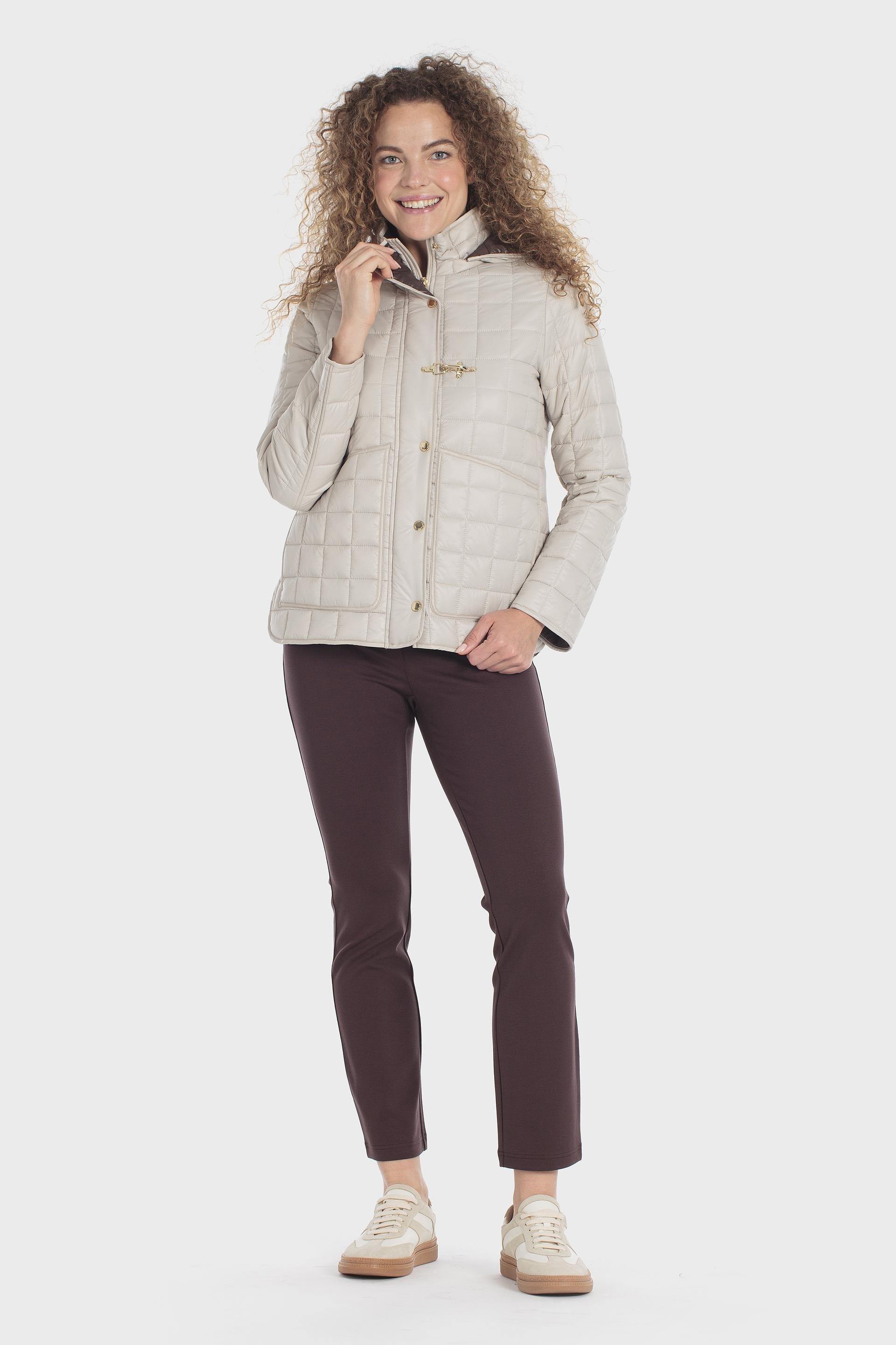 Padded Parka With Hood Beige, Beige, medium