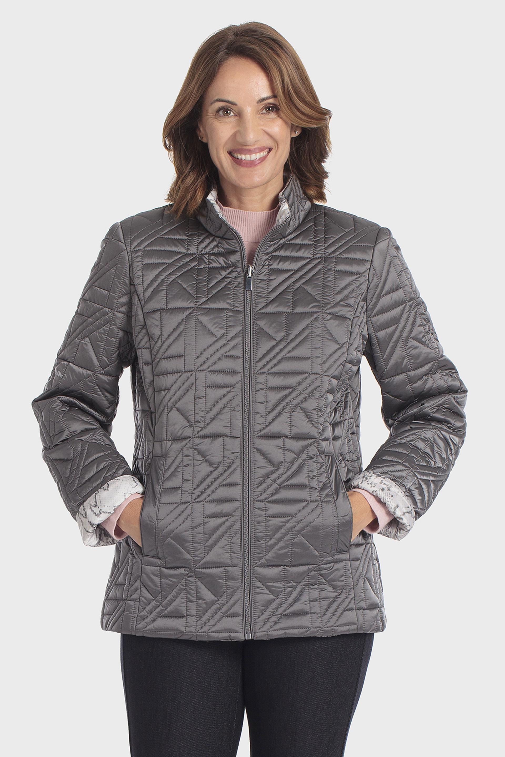 Reversible Parka Grey, Grey, large image number 4