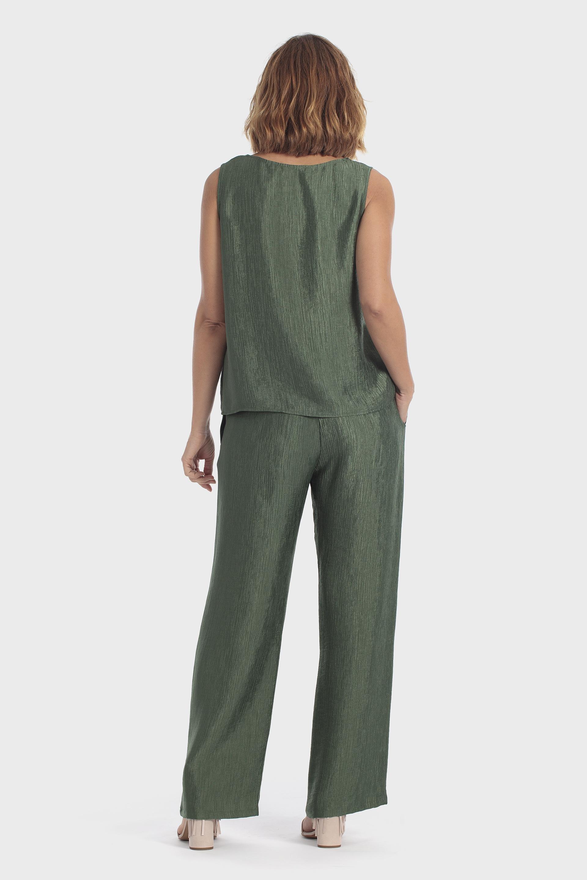 Round Neck Fantasy Top Green, Green Forest, large image number 5