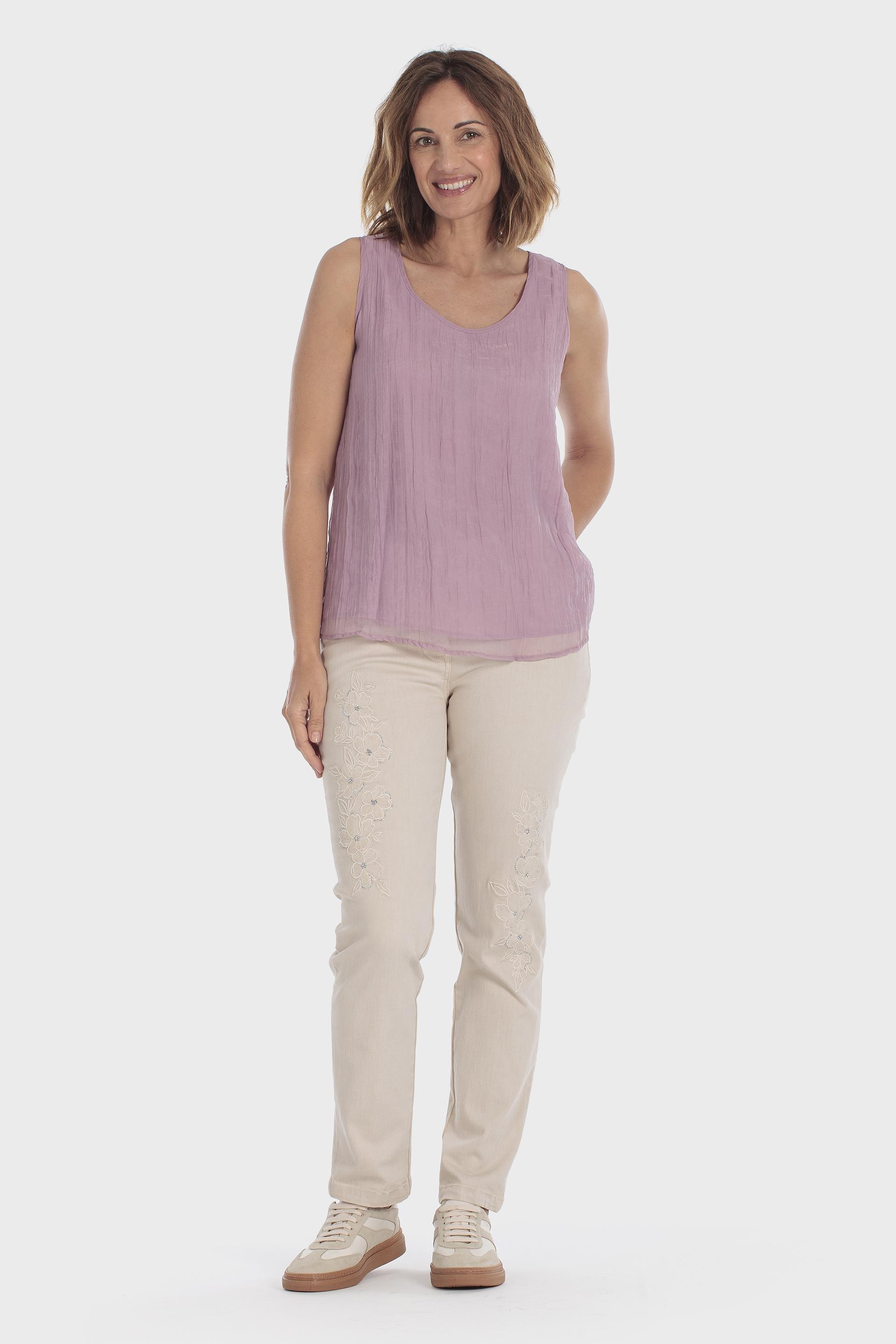 Lined Fantasy Top Purple, Pink Quartz, medium