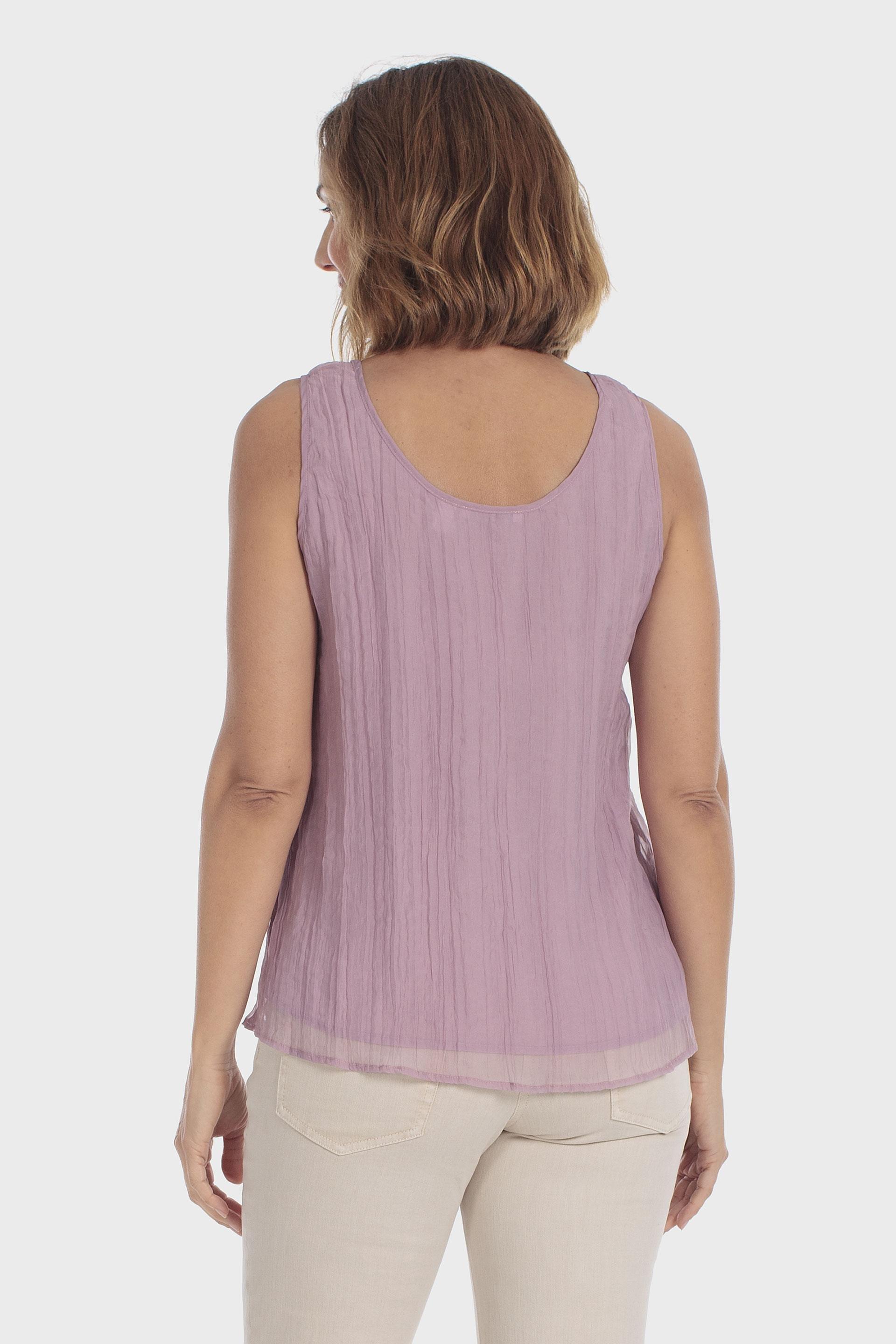 Lined Fantasy Top Purple, Pink Quartz, medium