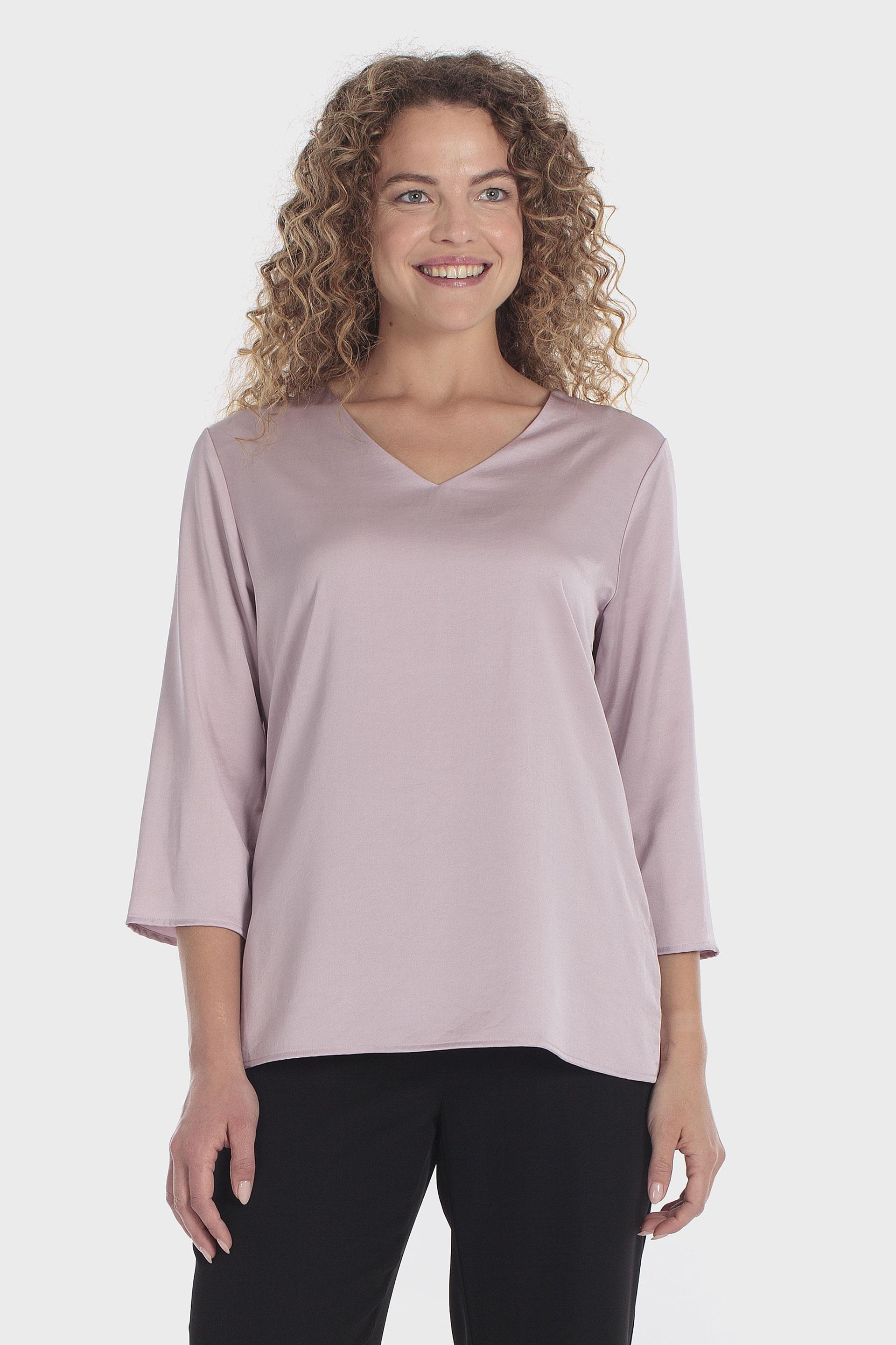 Purple Satin Top, Pink Quartz, large image number 0