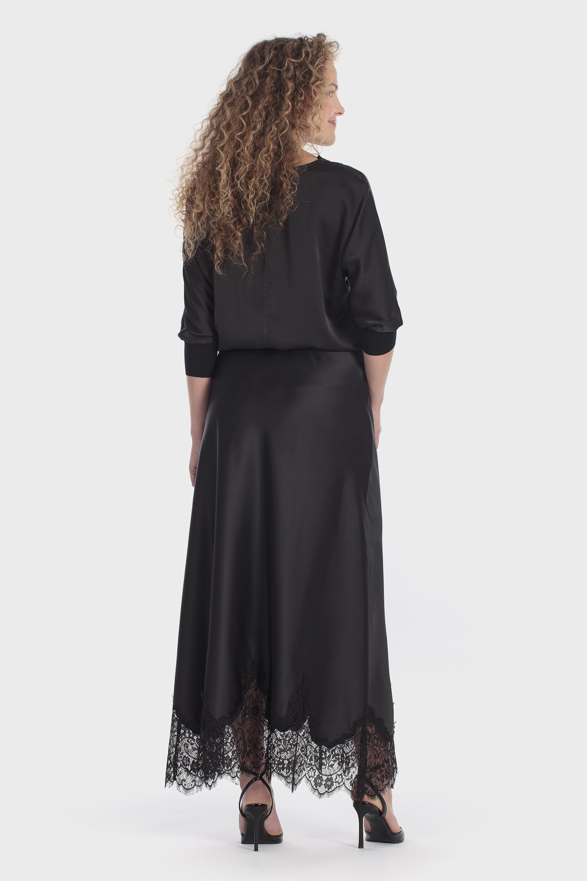 V Neck Top Black, Black, large image number 3