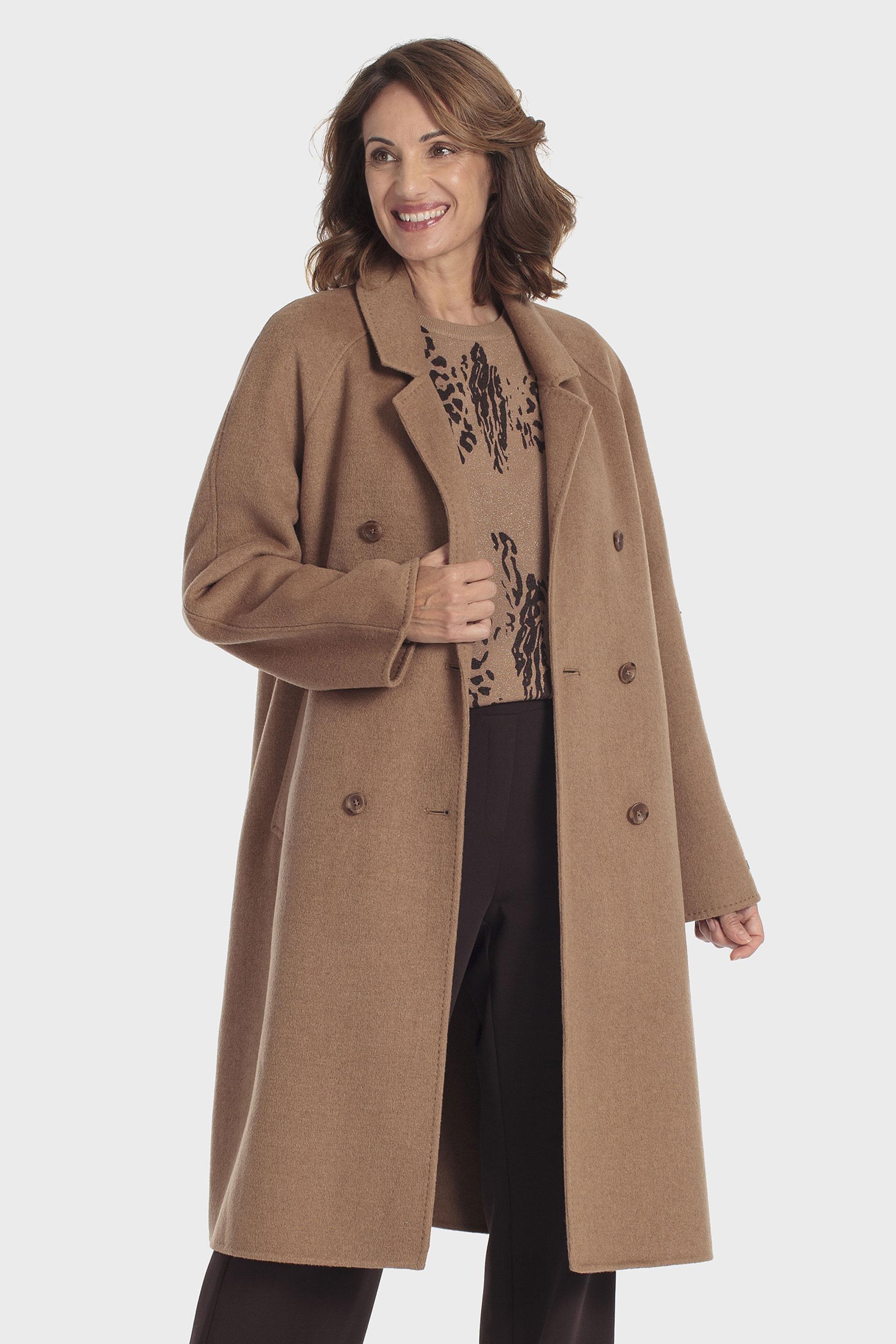 Long coat, WOMEN, Beige Camel, medium