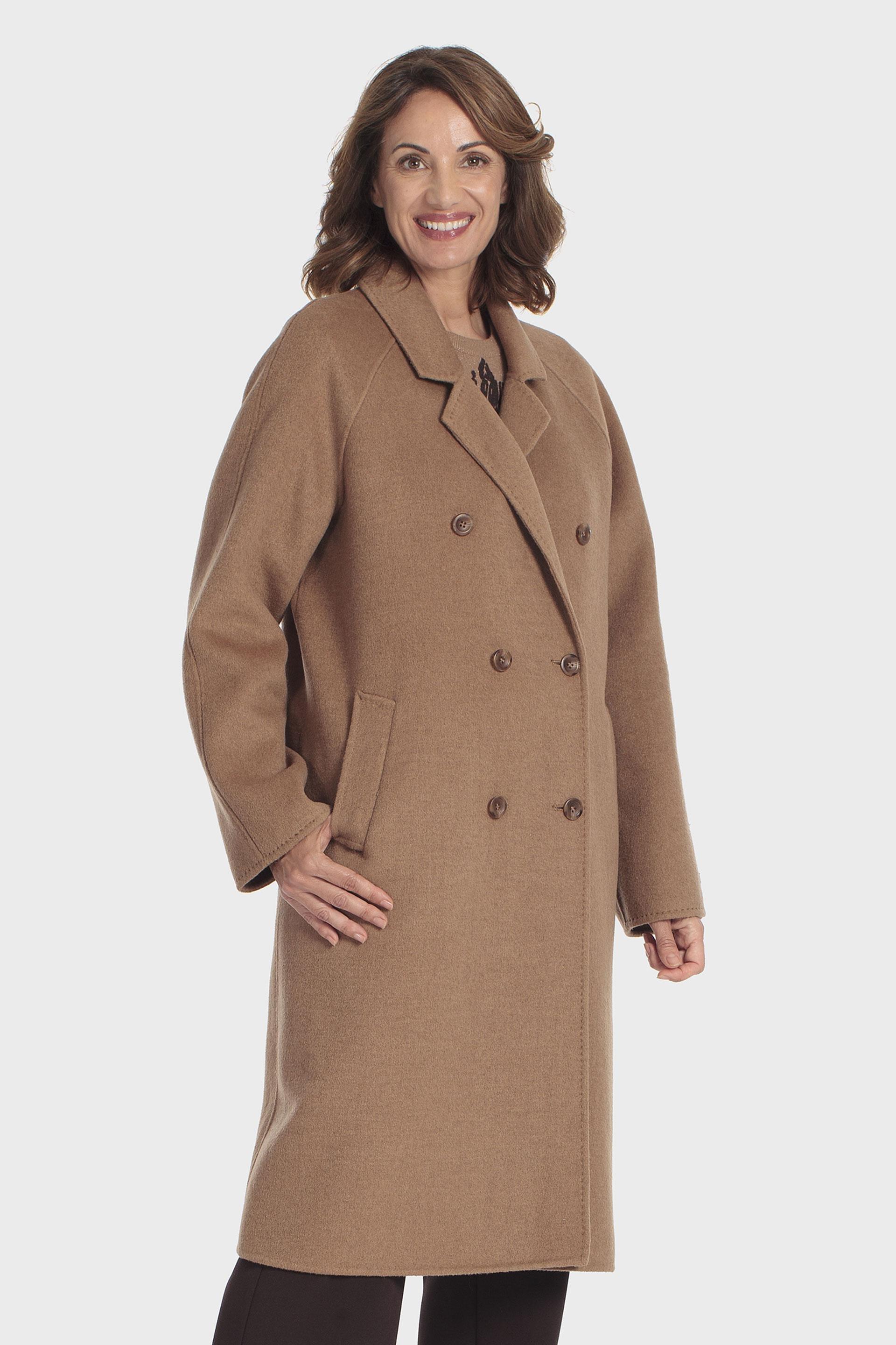 Long coat, WOMEN, Beige Camel, medium