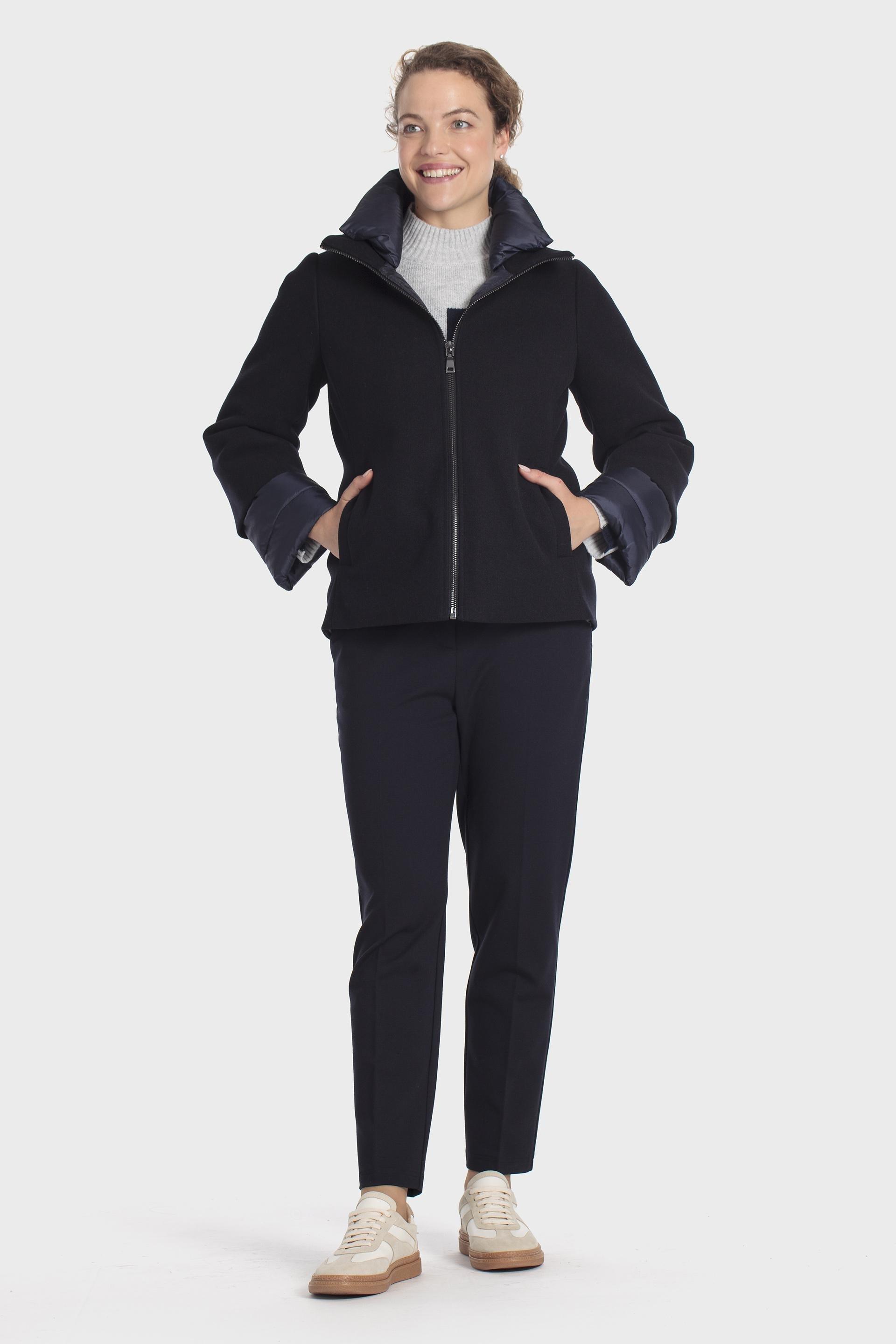 Fantasy three-quarter coat, WOMEN, Blue Navy, medium