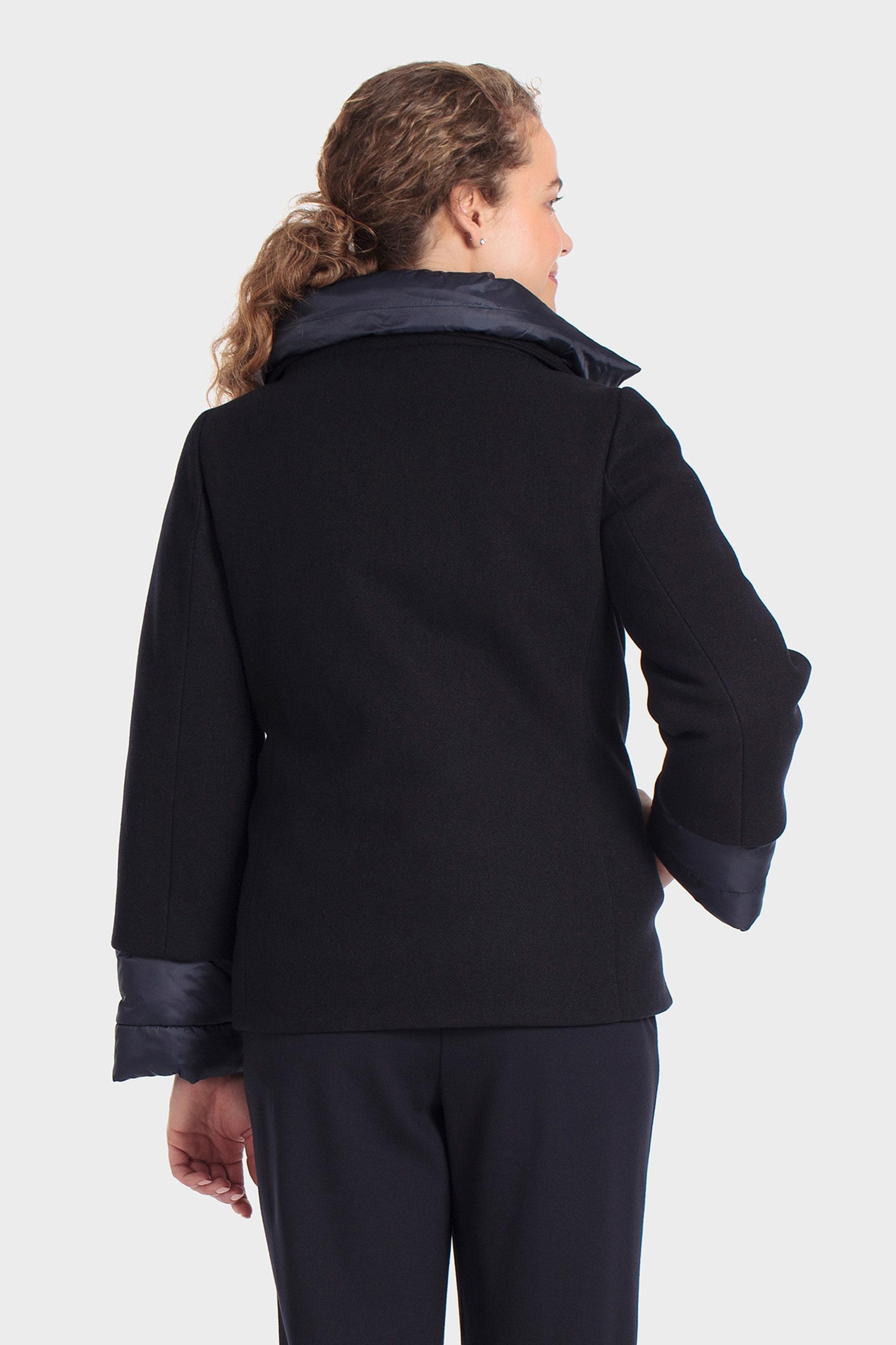 Fantasy three-quarter coat, WOMEN, Blue Navy, large image number 3
