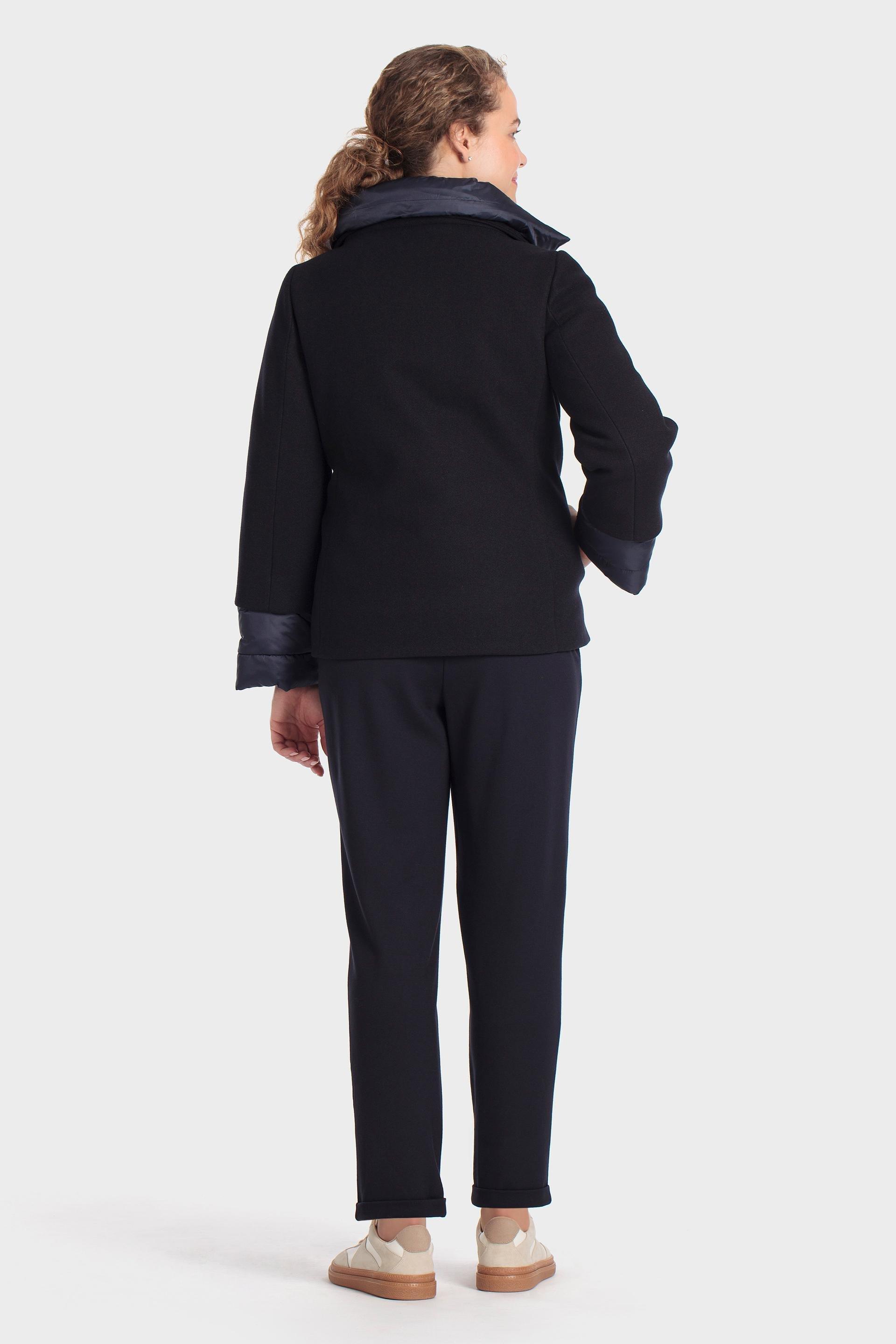 Fantasy three-quarter coat, WOMEN, Blue Navy, large image number 4