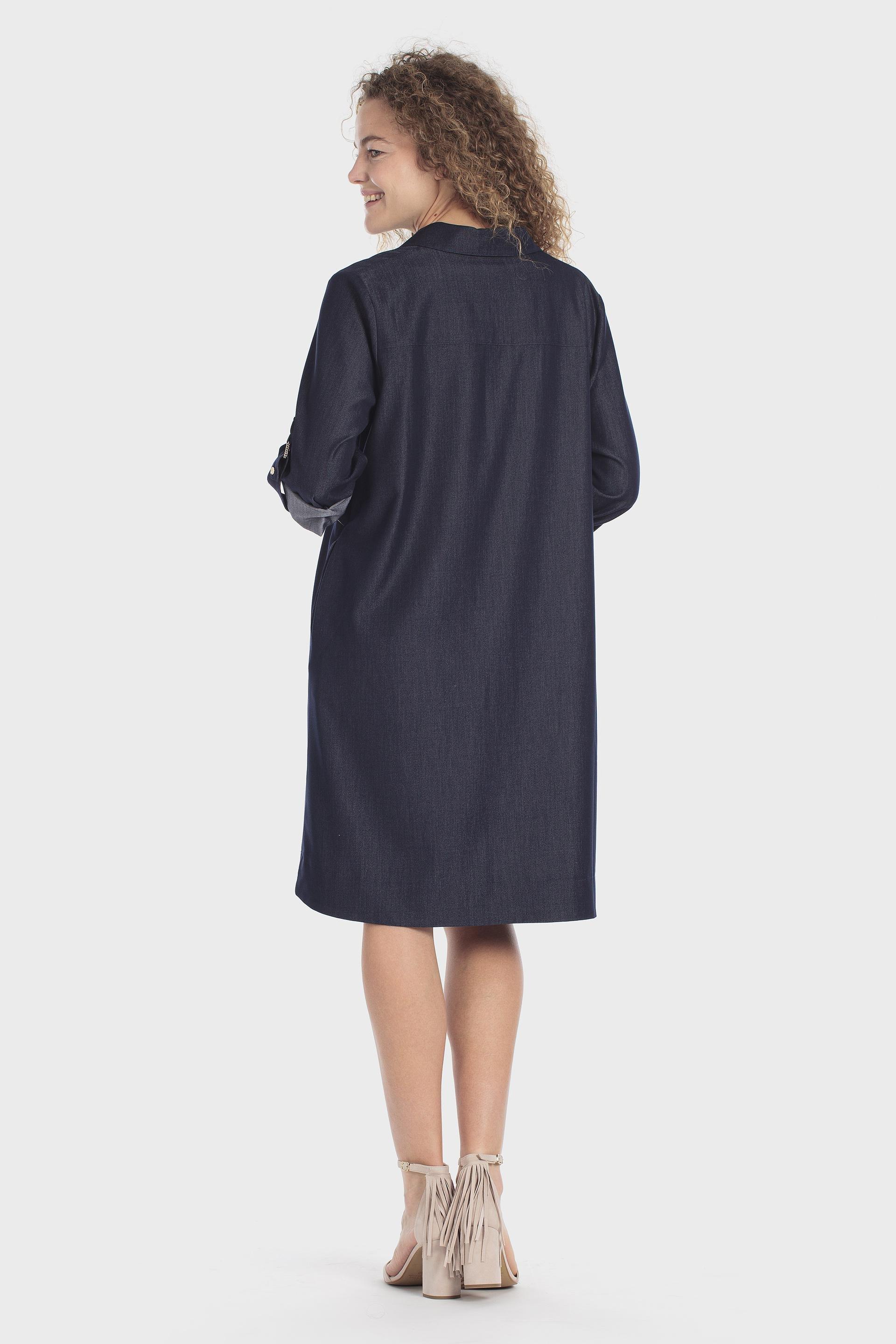 Blue Lyocell Dress, 3701_397, large image number 1