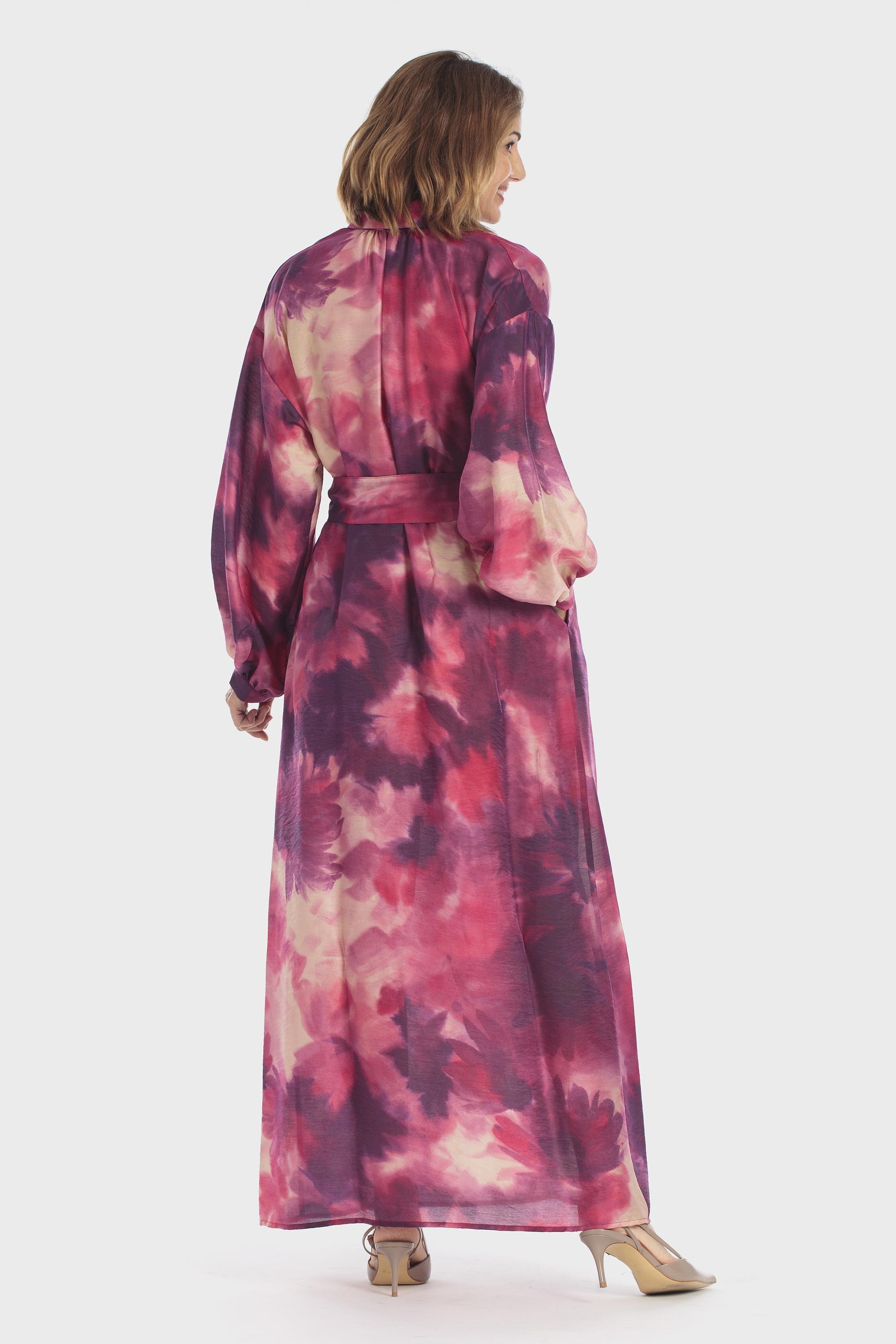 Pink Printed Dress, Purple Mallow, large image number 1