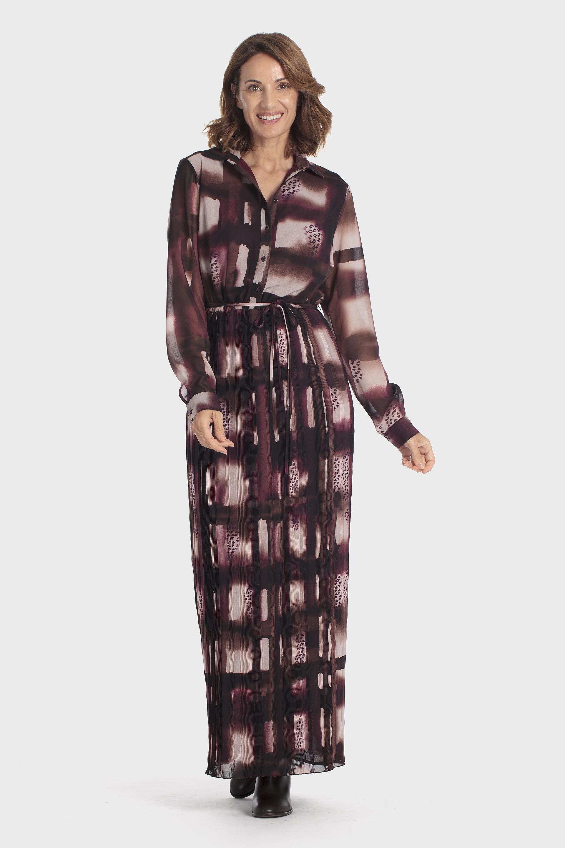 Printed Dress Multicolour, Brown, large image number 0