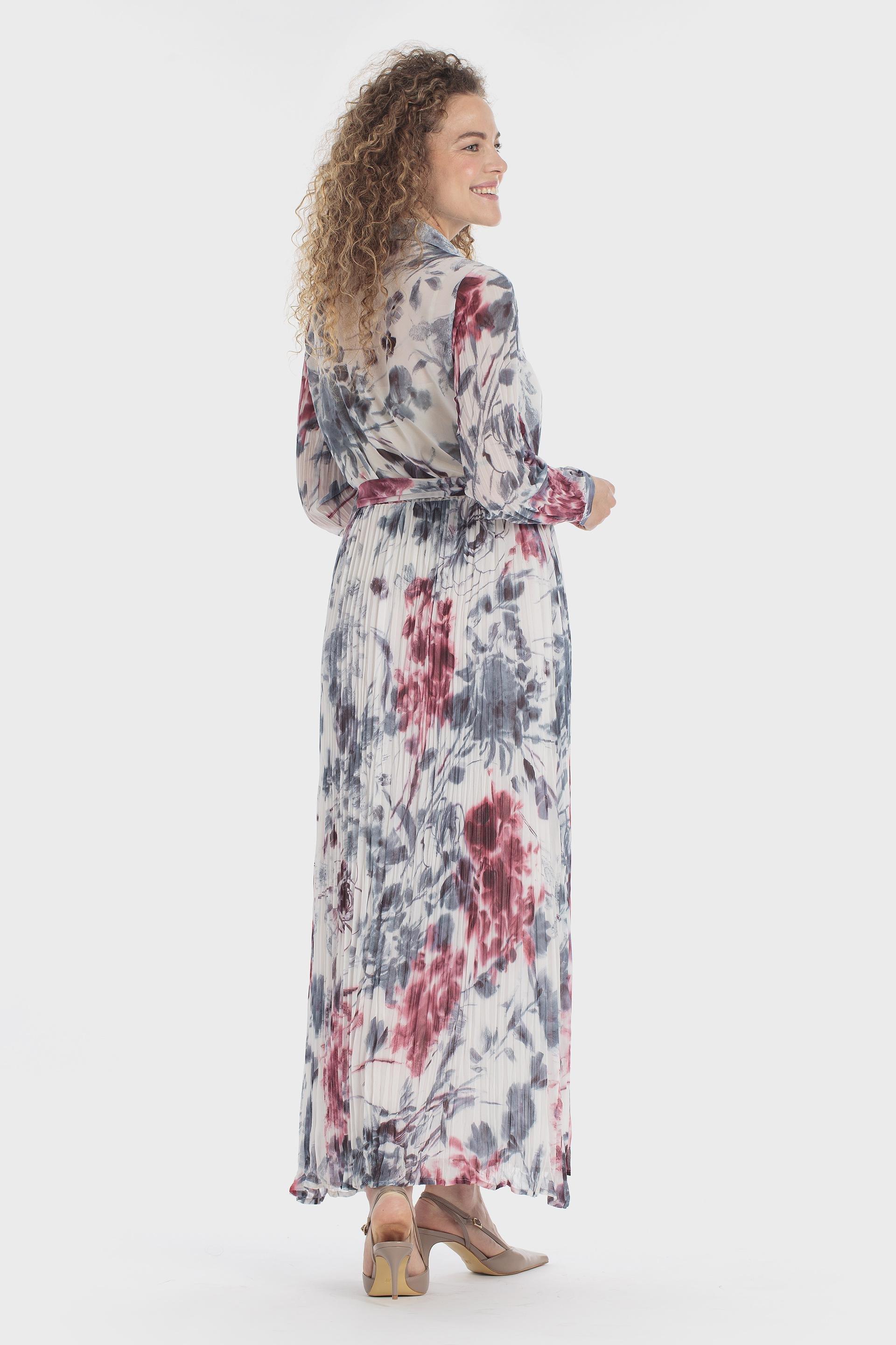 فستان طويل بطبعة متعددة الألوان, Red Druby, medium