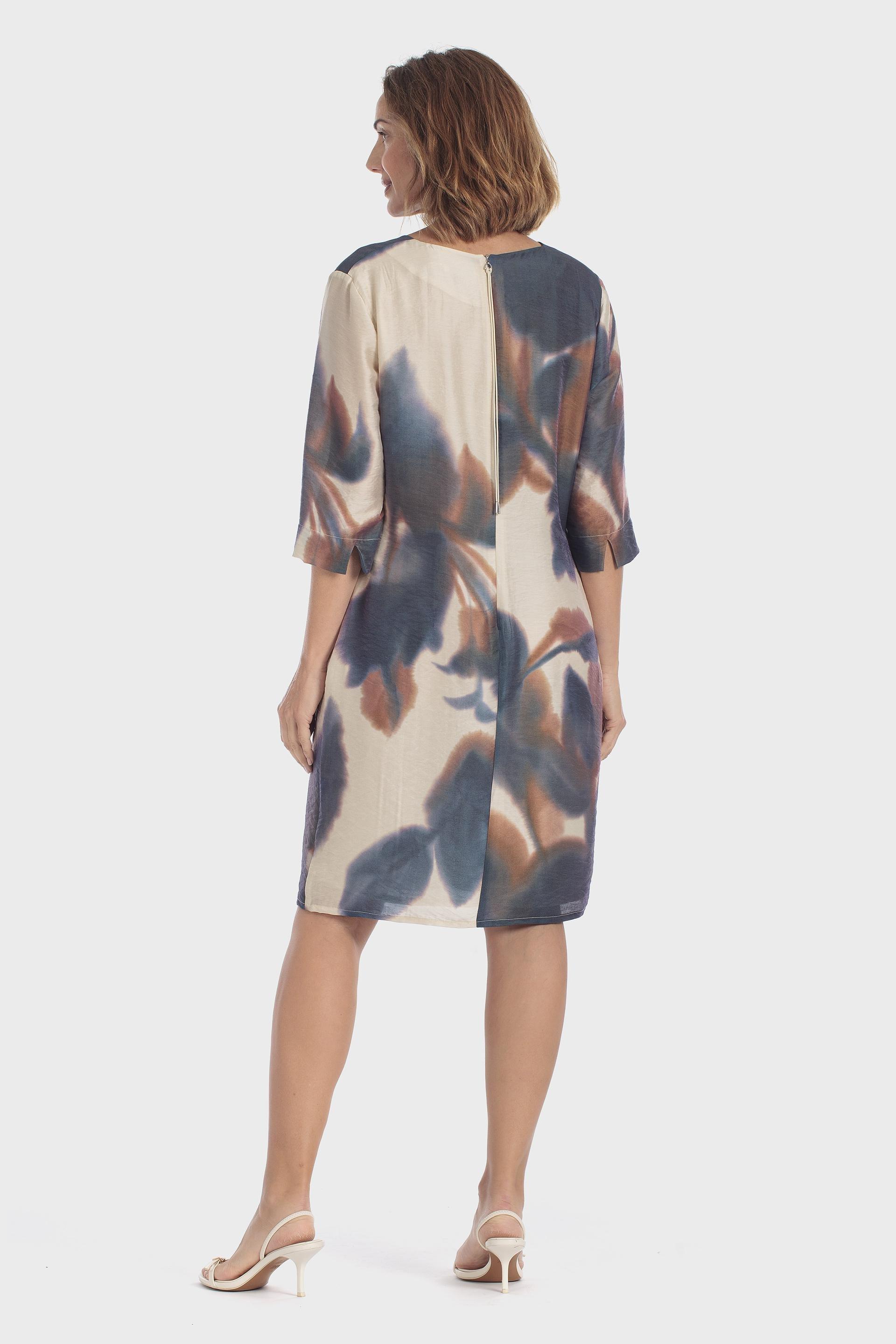 Beige Printed Dress, Beige, large image number 2