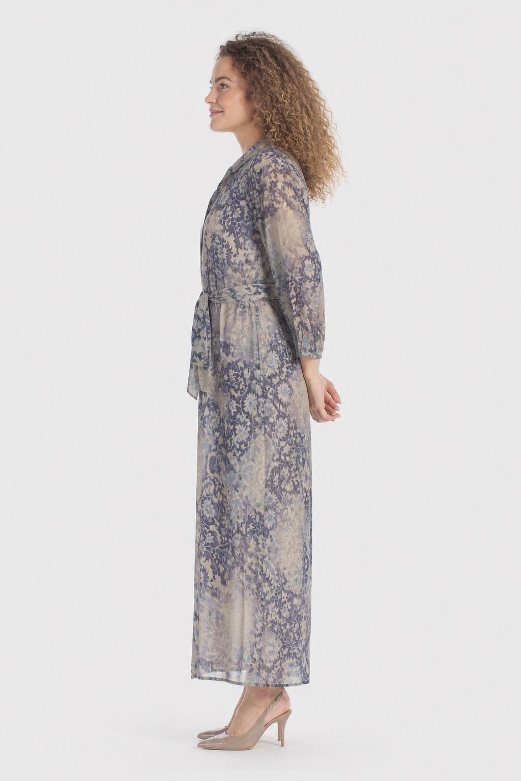 فستان بطبعة زرقاء, Blue Cramberry, medium