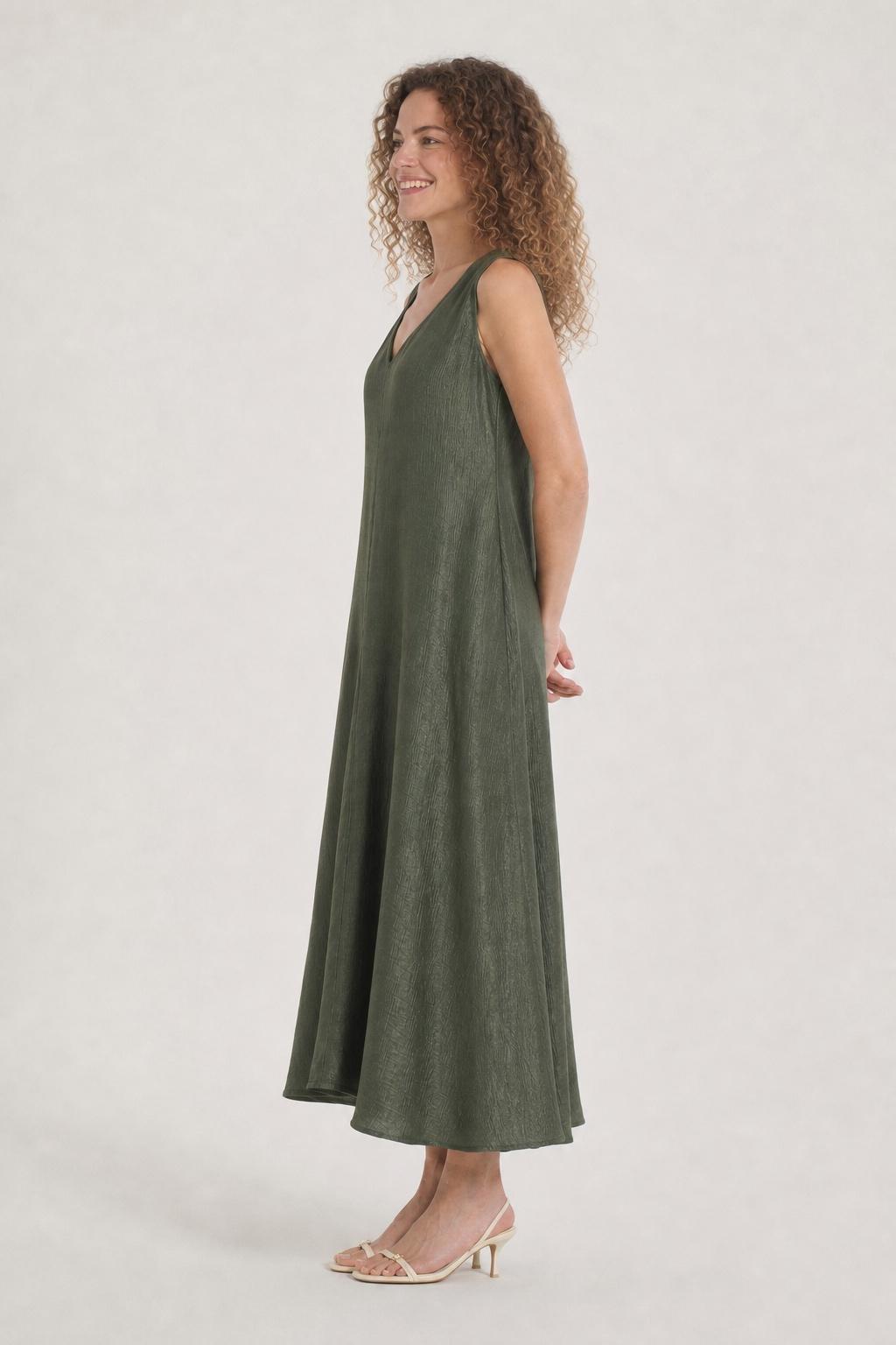 Sleeveless Dress Green, Green Forest, medium
