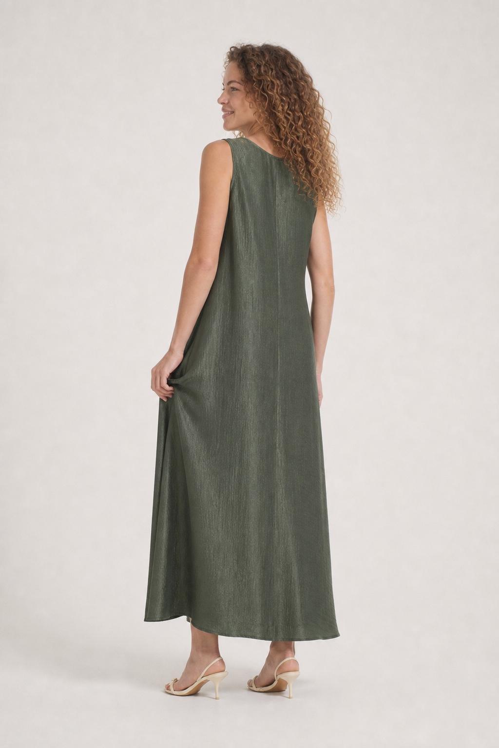 Fantasy Detail Sleeveless Dress Green, Green Forest, large image number 4