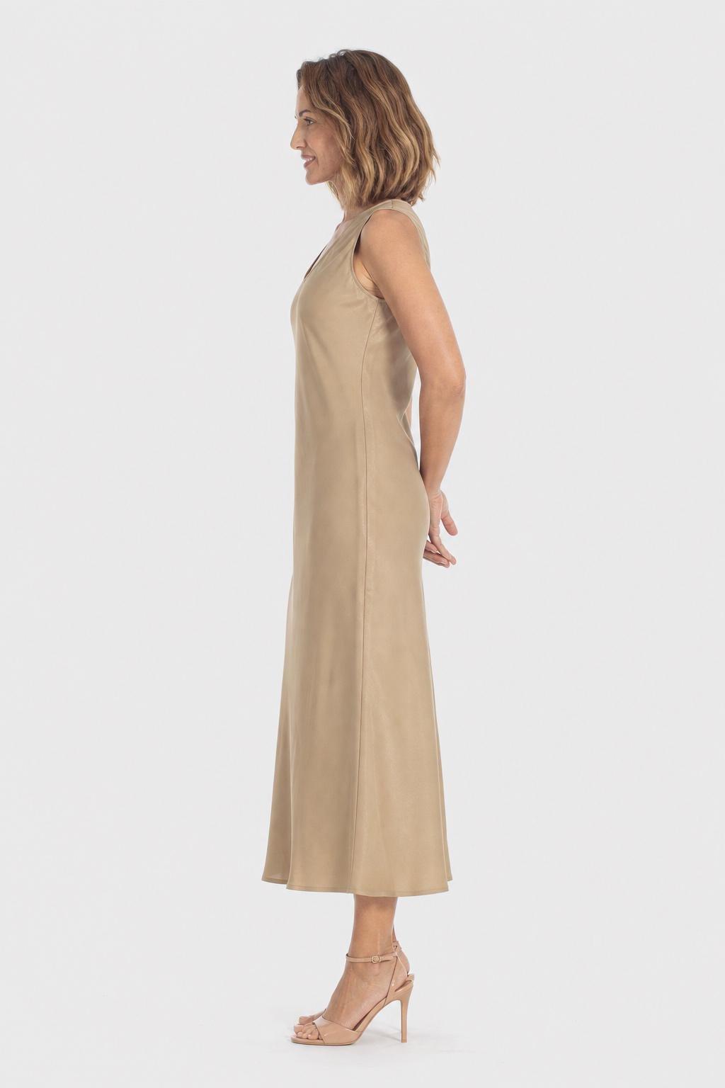 Fantasy Sleeveless Dress Gold, Metal Golden, medium